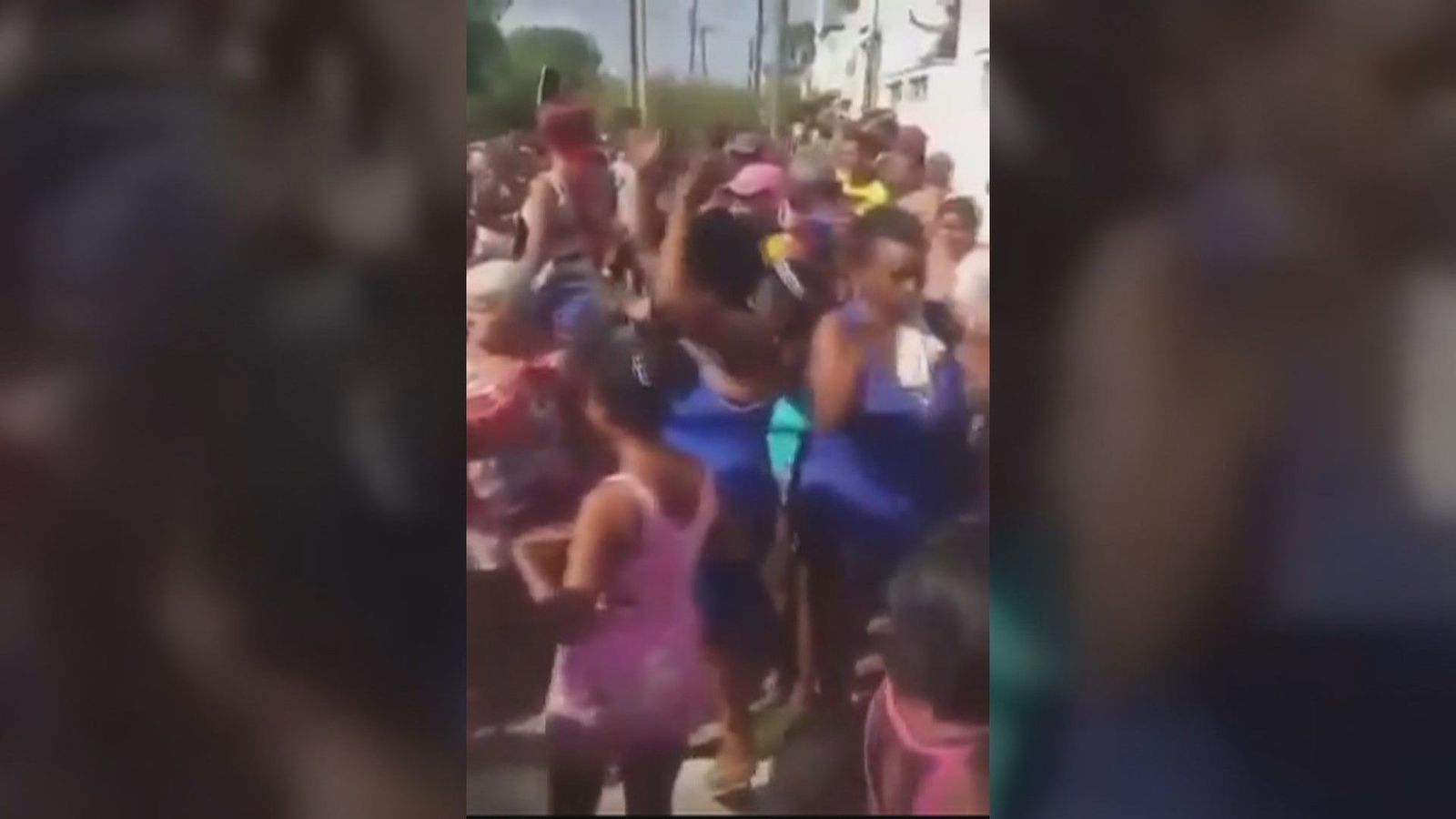 Multitudinarias protestas en Cuba por la falta de comida y los apagones que sufre la isla
