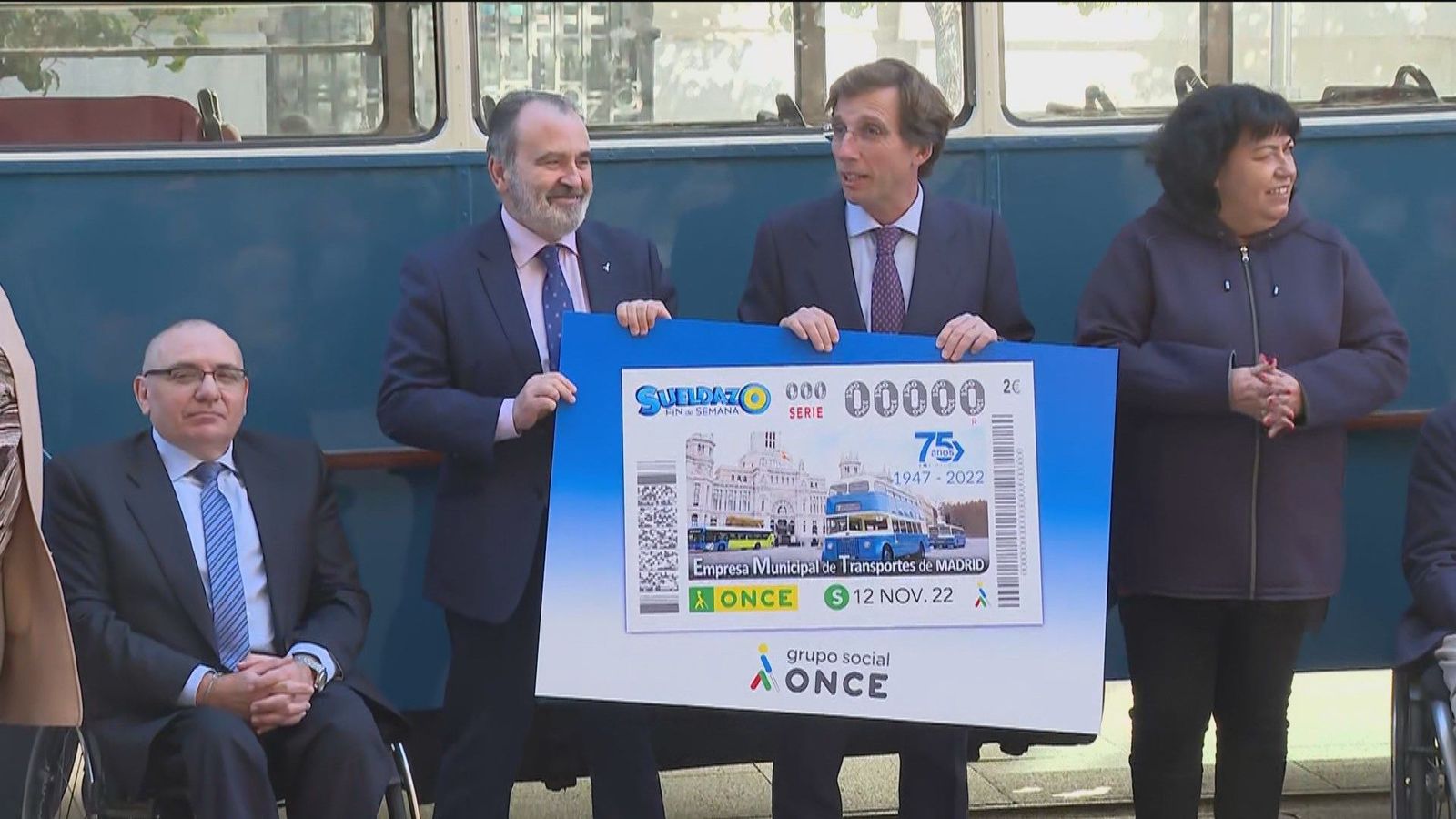 Los buses de la EMT, en el cupón de la ONCE
