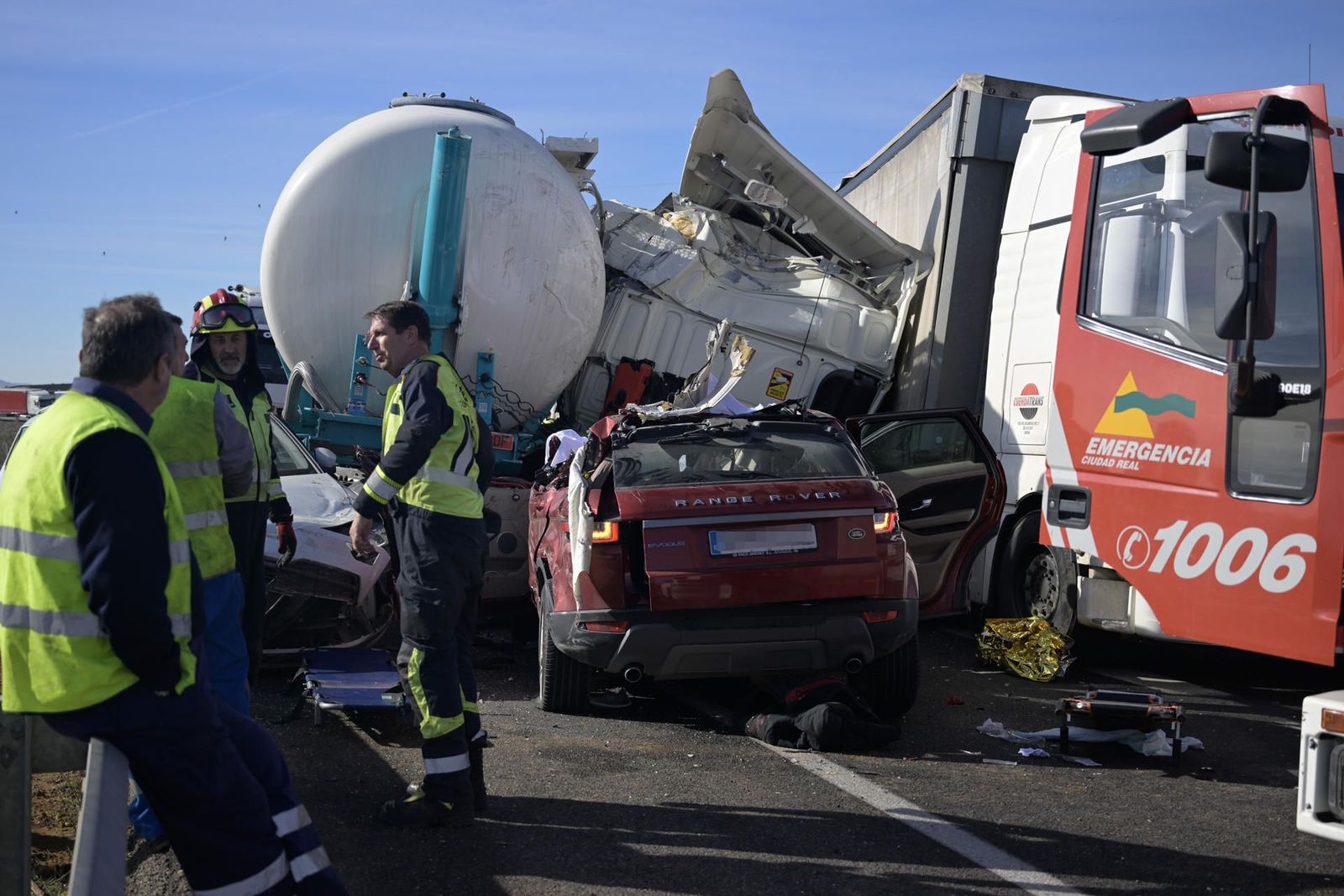 Muere el menor herido grave en el accidente de la A-4, en Ciudad Real, a causa de la niebla