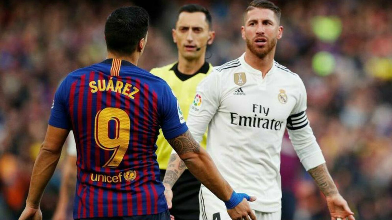 Luis Suárez y Sergio Ramos