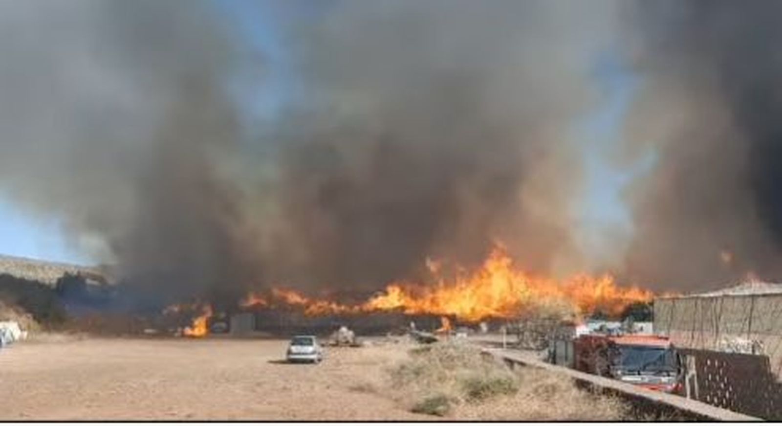 Incendio en Arona