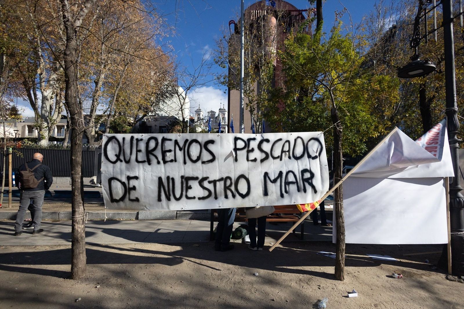 Los pescadores claman en Madrid contra la "muerte" de la flota de arrastre
