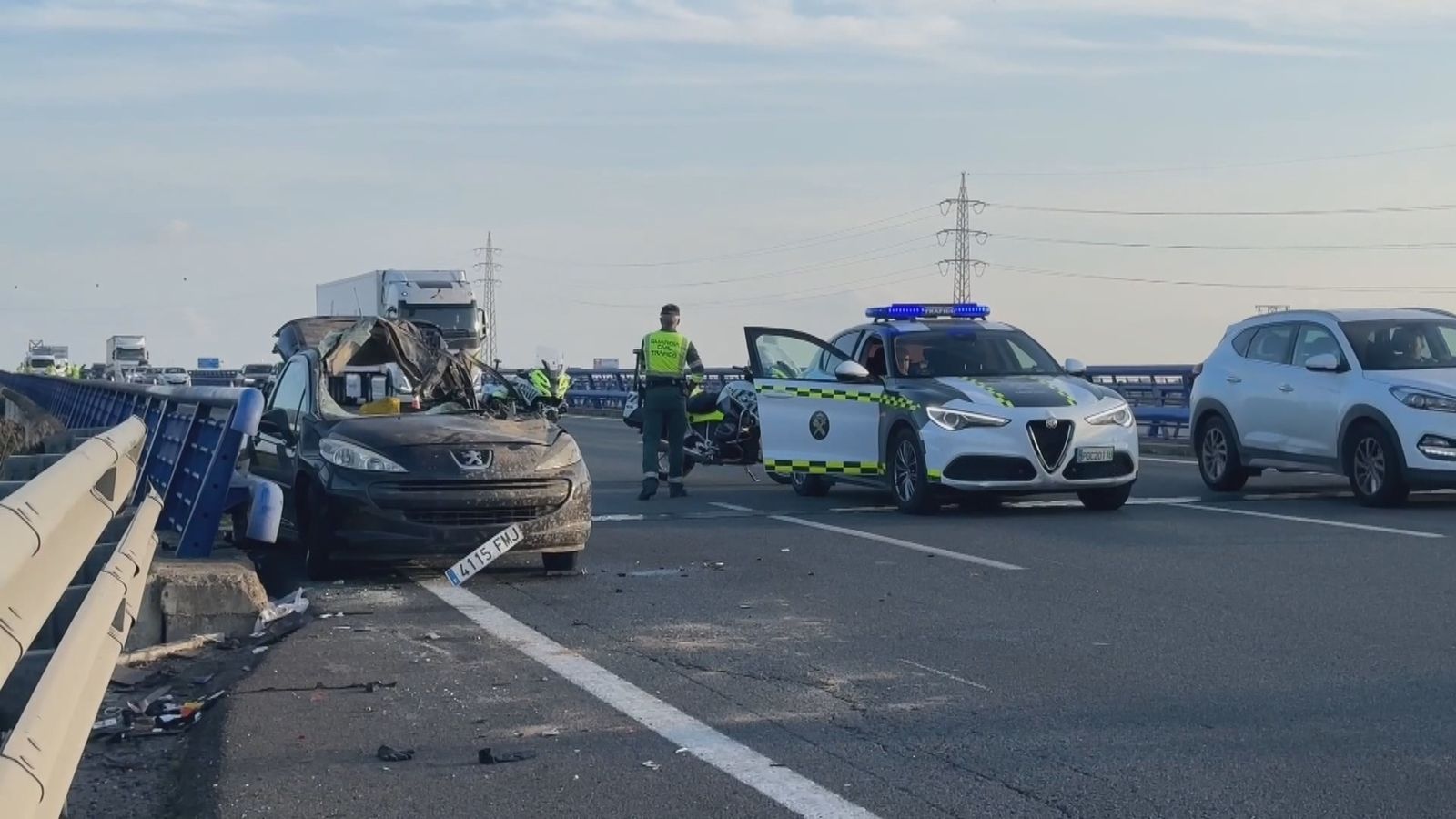 Un kamikaze causa un accidente mortal en Sevilla