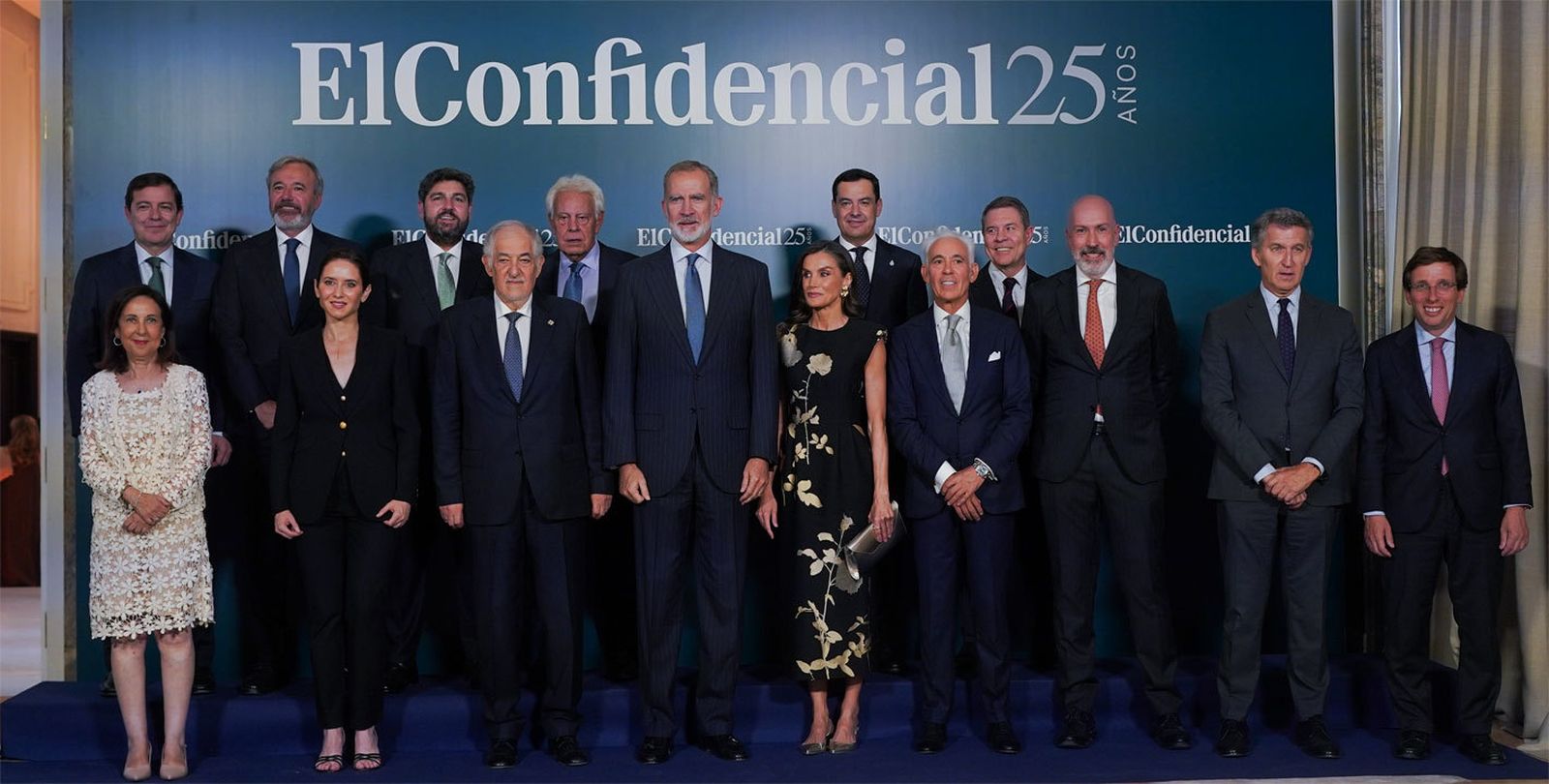 Los Reyes en la conmemoración de los 25 años del diario  'El Confidencial"