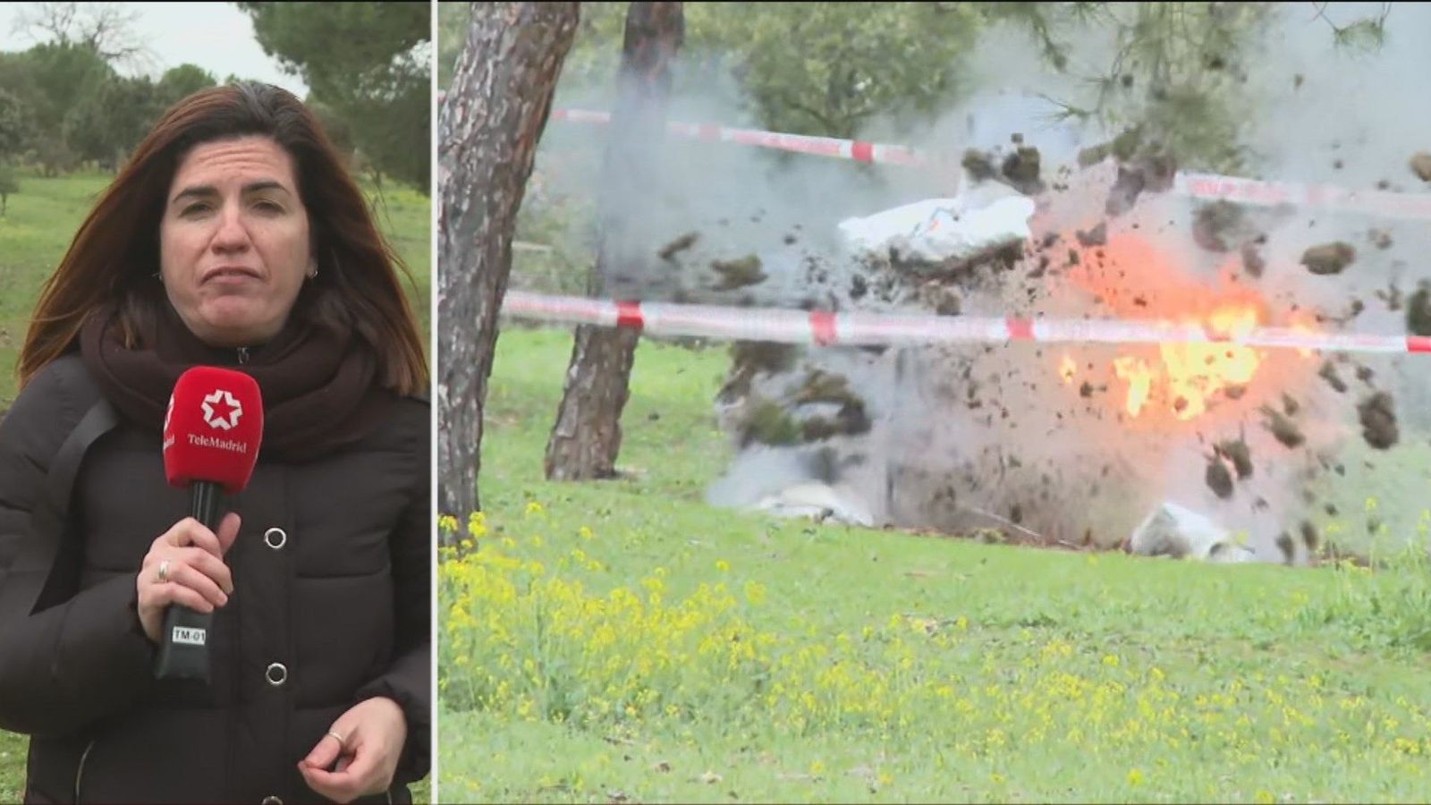 Explosionan una granada en la Casa de Campo tras tropezar con ella un ciclista