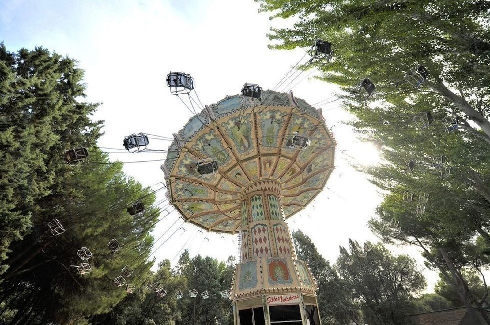 Sillas voladoras del Parque de Atracciones
