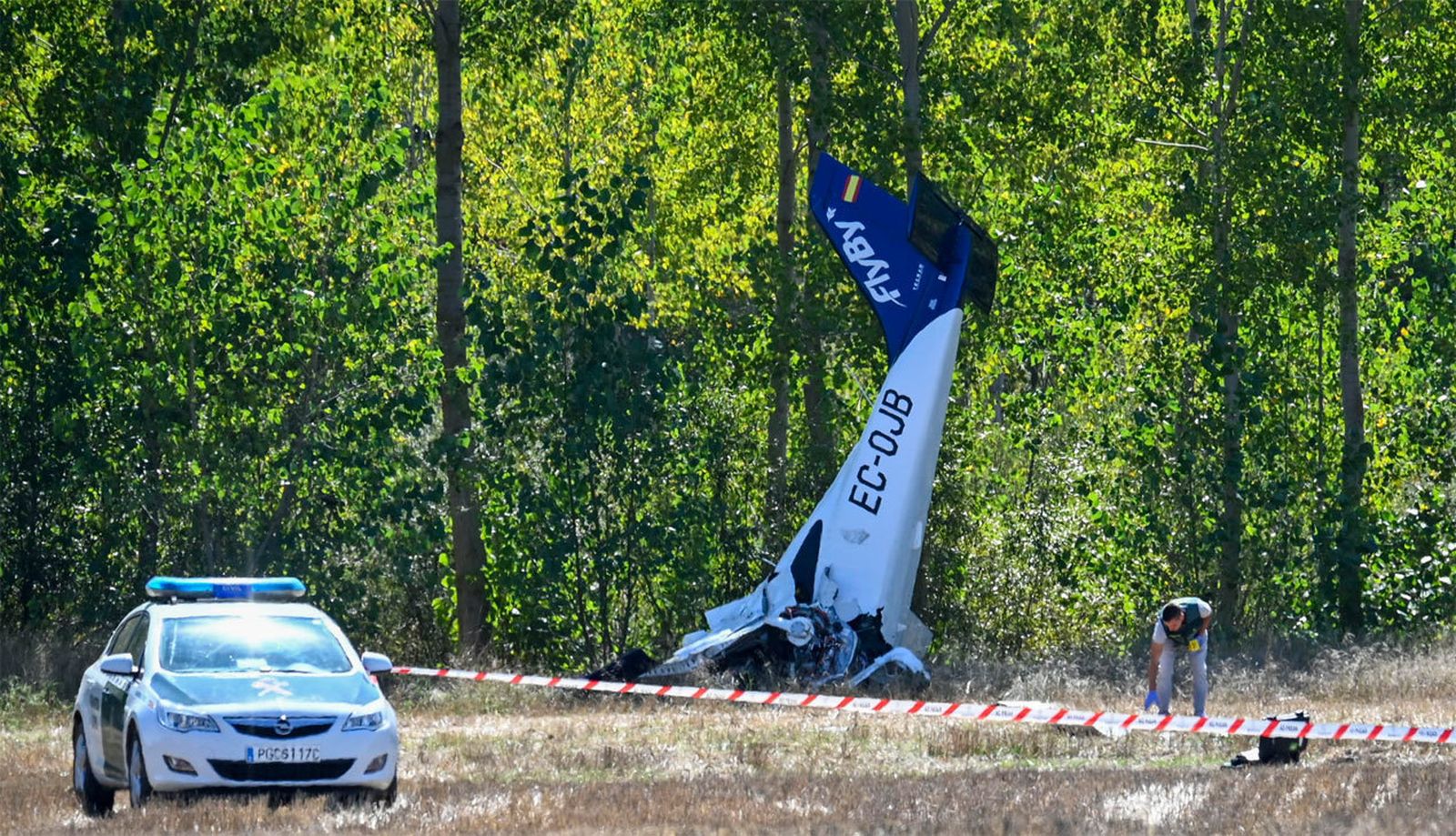 Accidente aéreo en Palencia