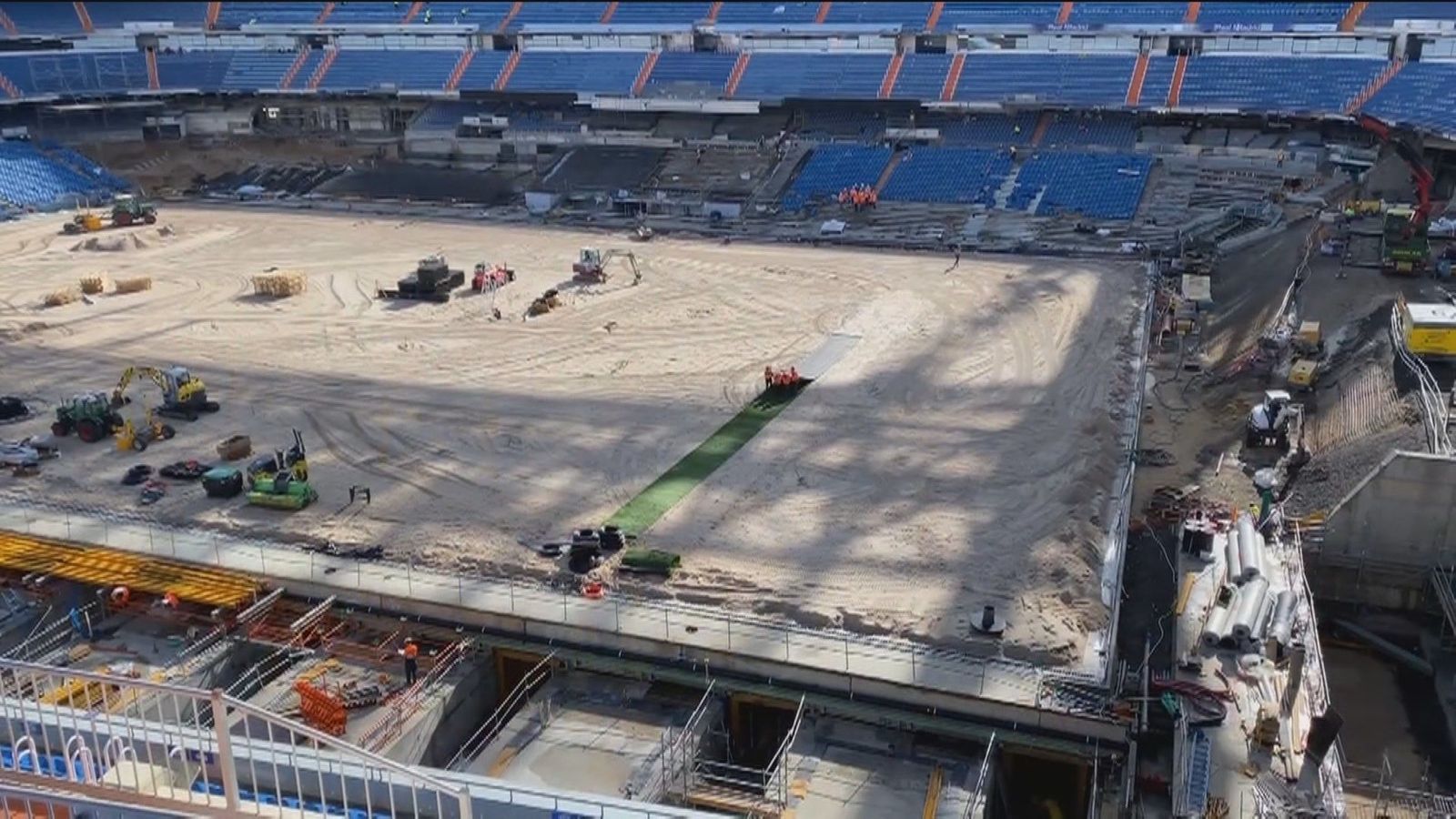 Cuenta atrás en las obras del Bernabéu de cara a su reapertura al público el día 12