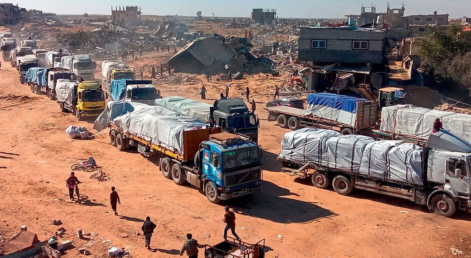 La ONU logra permiso para que 100 camiones con ayuda humanitaria entren en Gaza