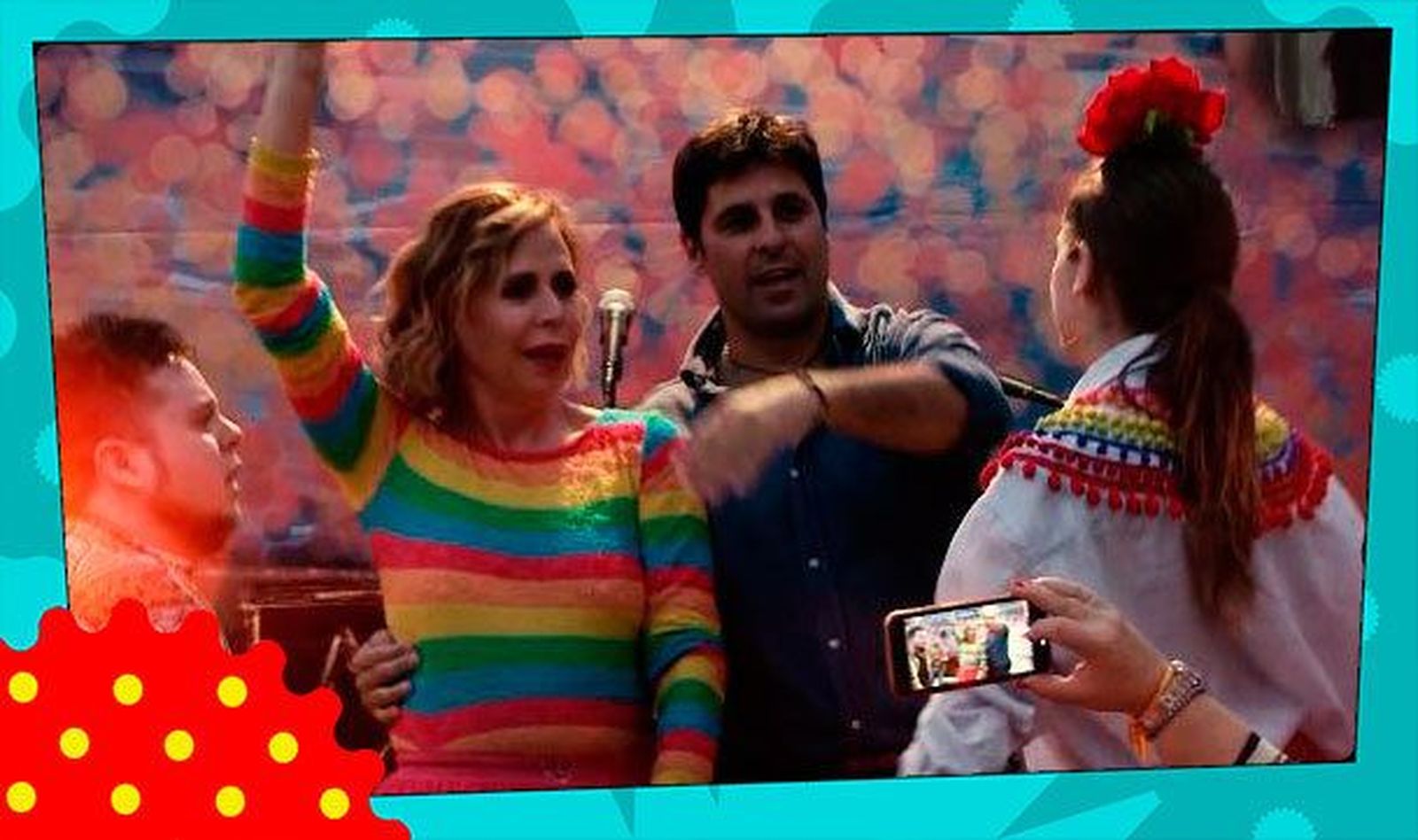 Ágatha Ruiz intenta bailar unas sevillanas junto a Fran Rivera