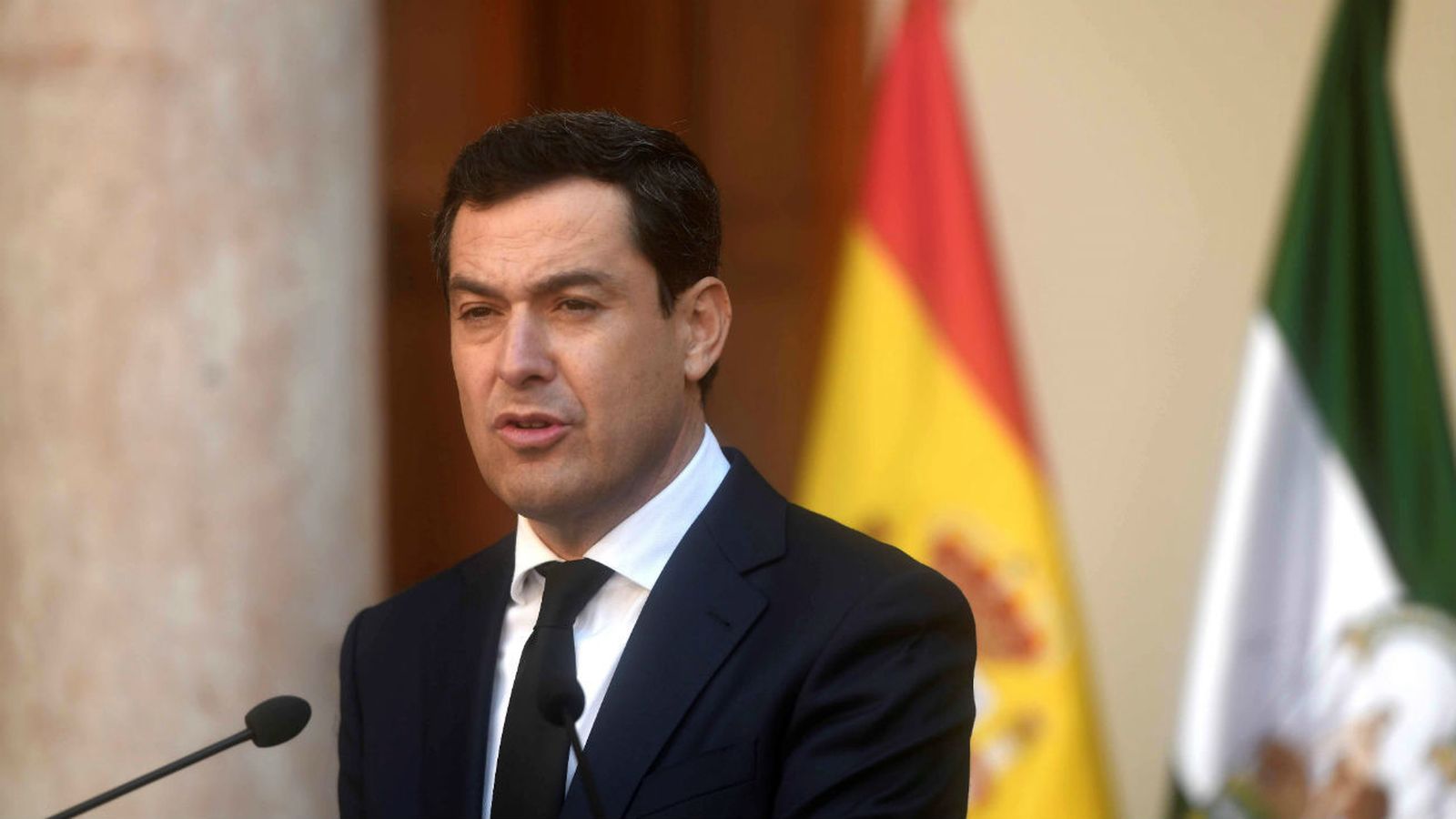 El presidente de la Junta de Andalucía, Juanma Moreno
