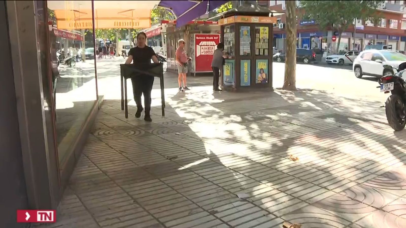 Obras en la calle Alcalá y en la plaza Quintana