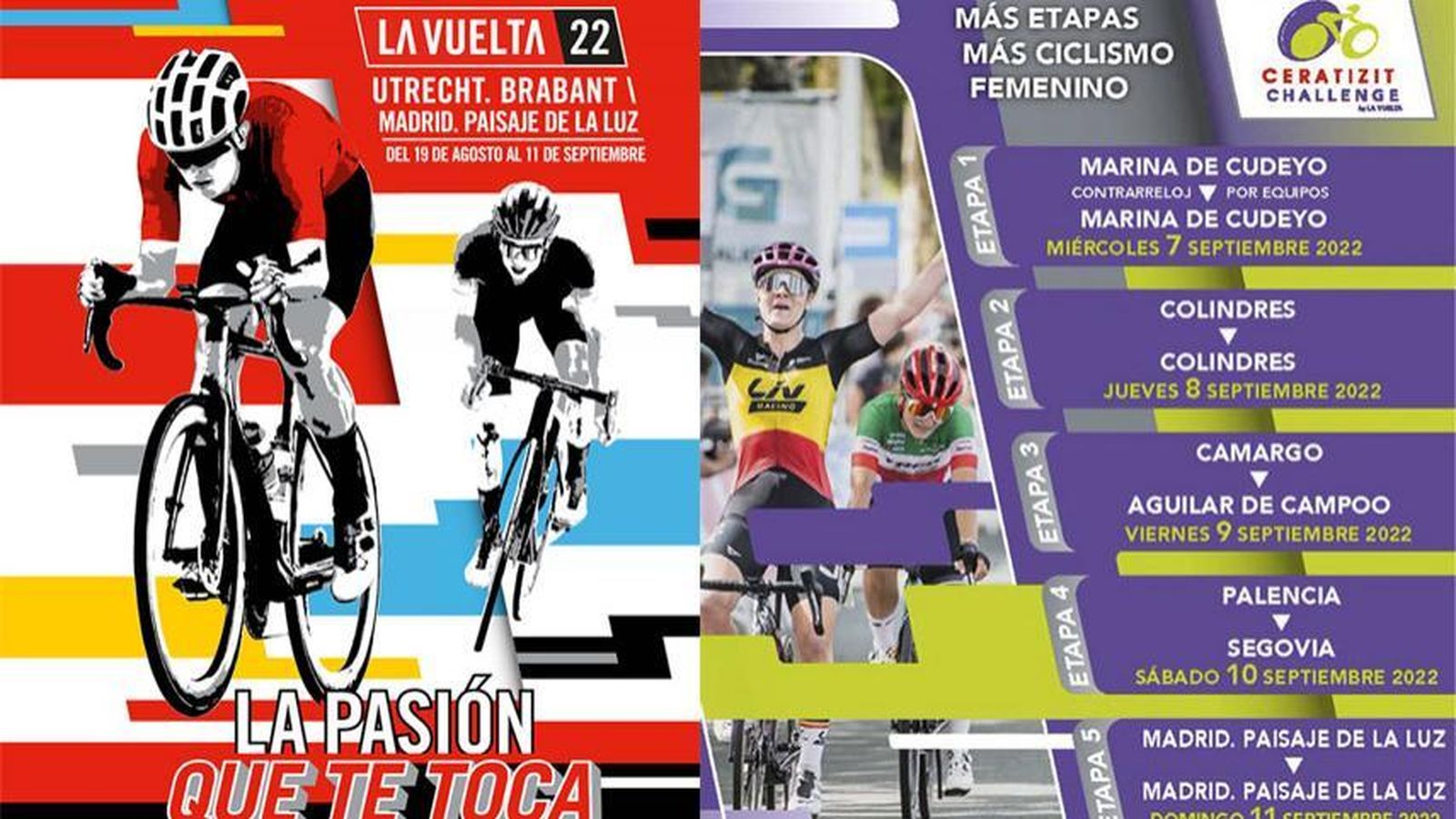 Dos cistas ciclista en Madrid