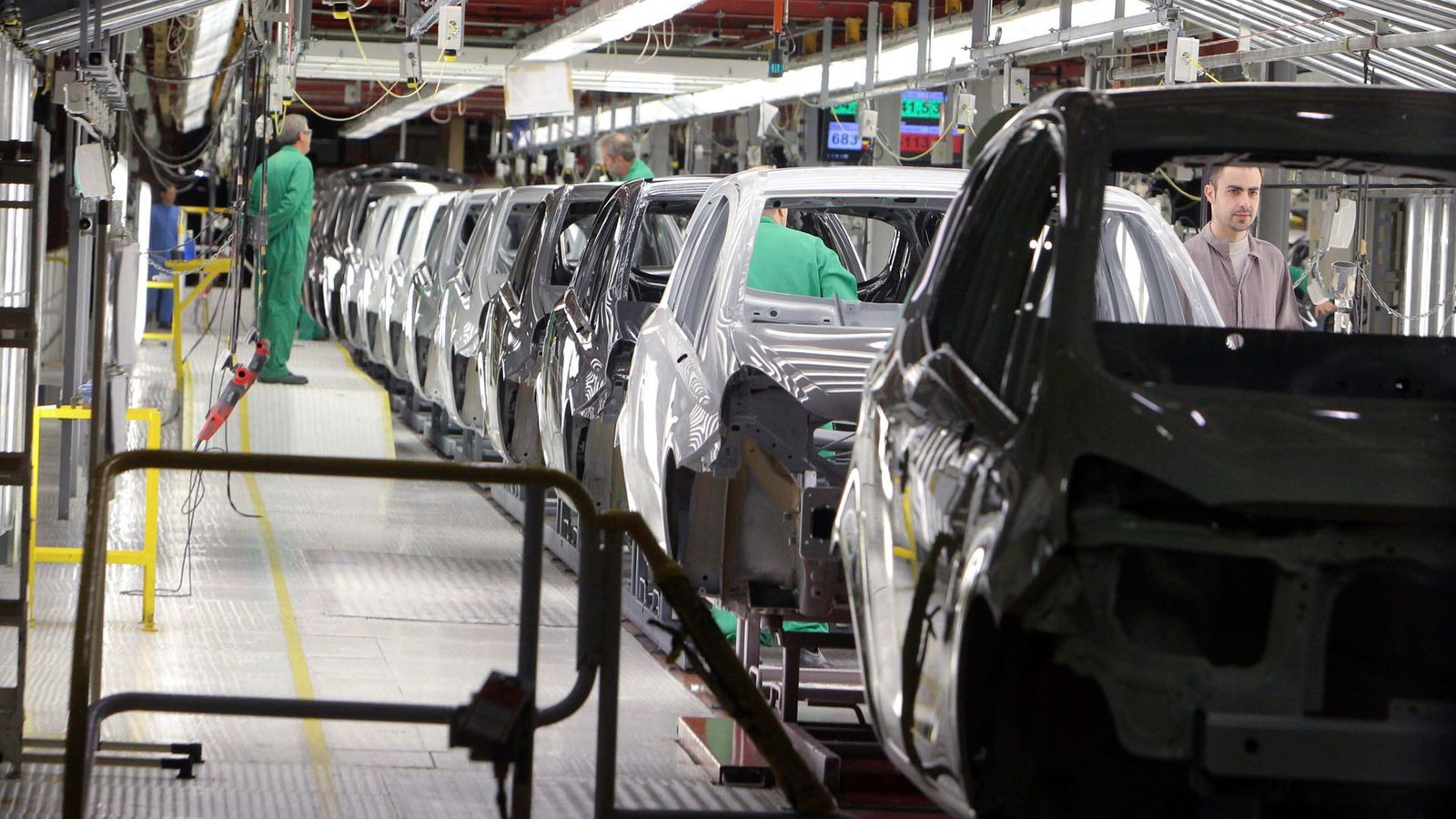 Cadena de producción de automóviles