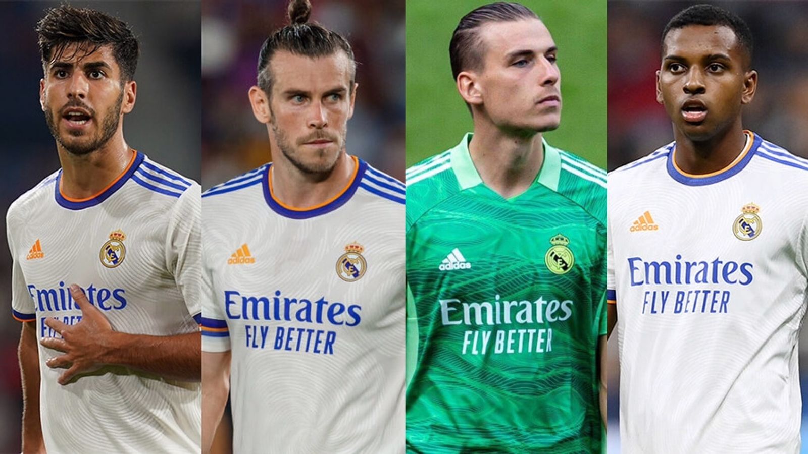 Asensio, Bale, Lunin, y Rodrygo