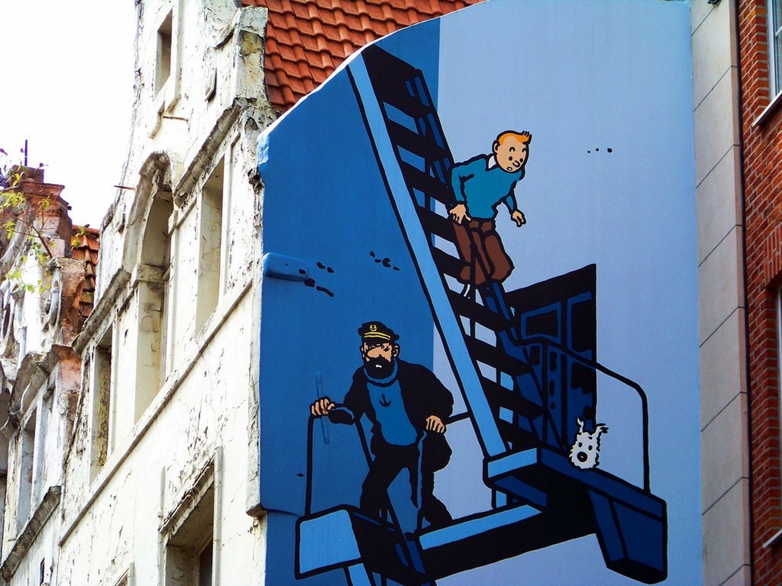 Las calles de Bruselas, un auténtico museo de las aventuras de Tintín