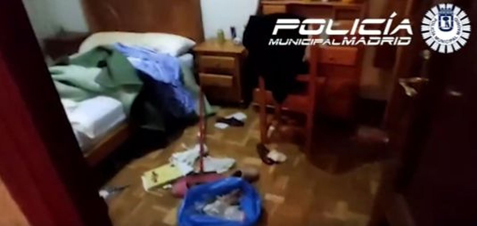 Interior de la vivienda de la anciana