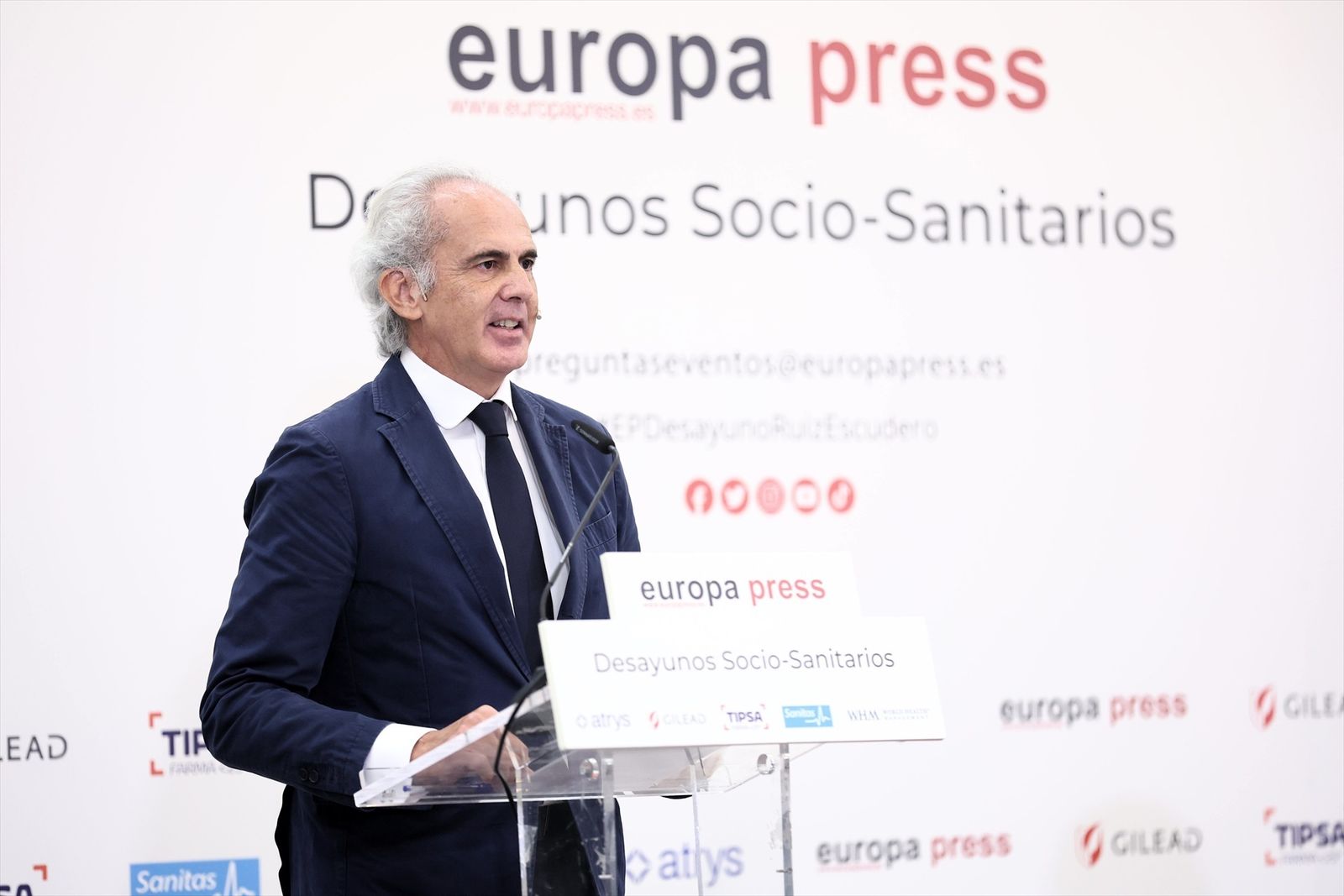 El consejero de Sanidad de la Comunidad de Madrid, Enrique Ruiz Escudero