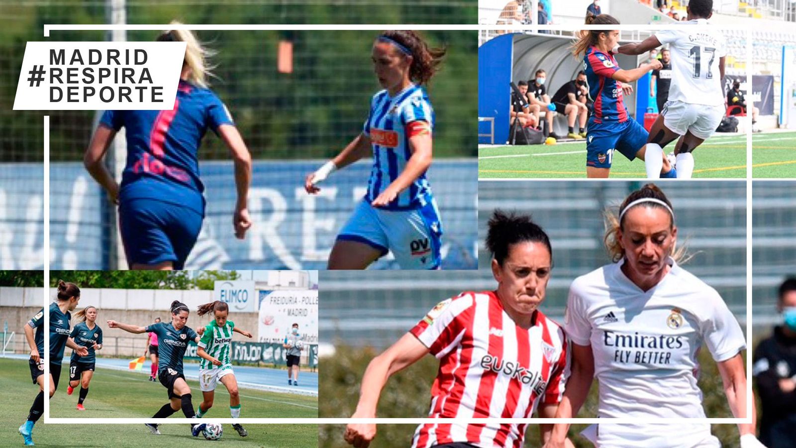 Real Madrid, Madrid CFF, Rayo Vallecano y Atleti