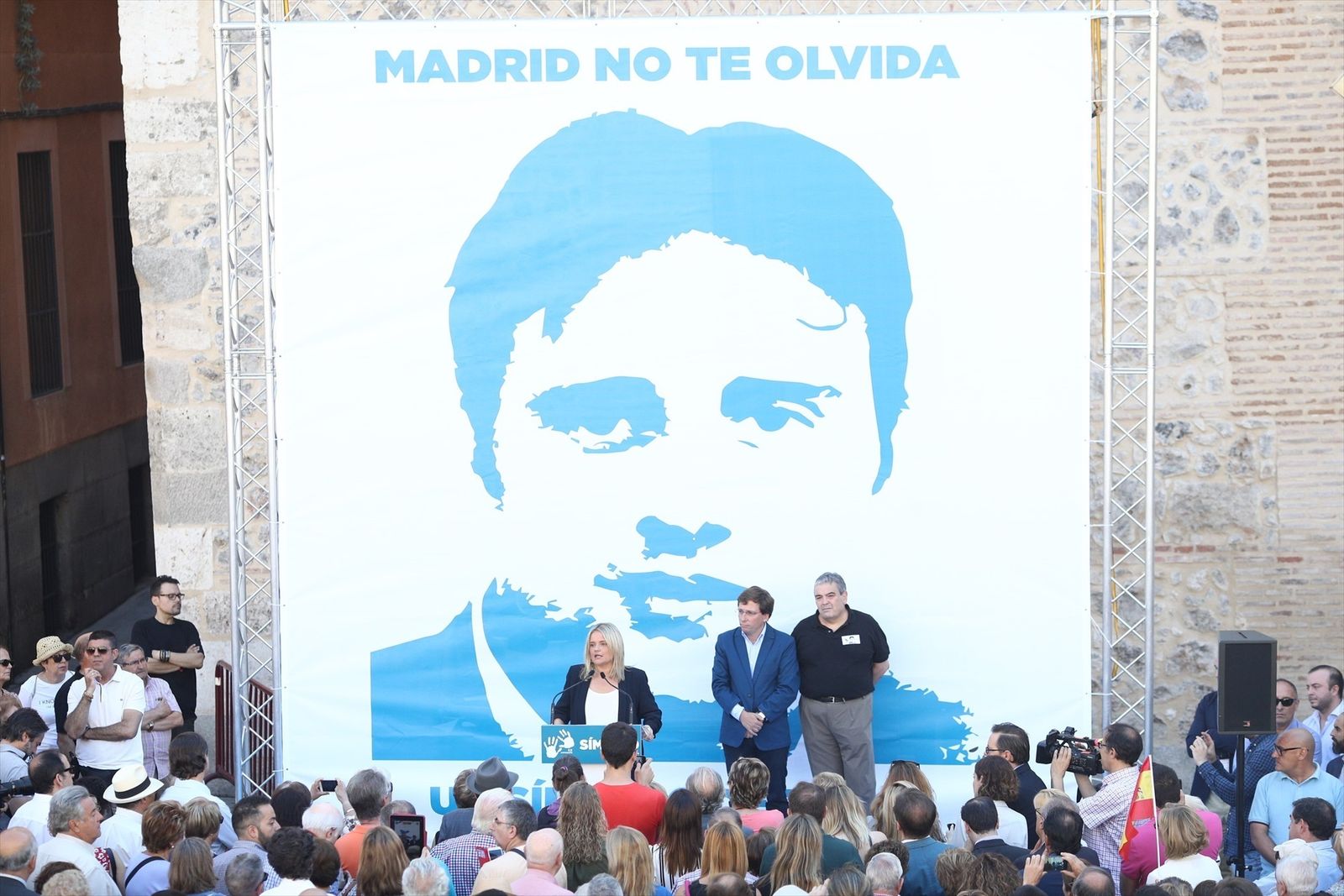 Homenaje a Miguel Ángel Blanco en Madrid, en 2017
