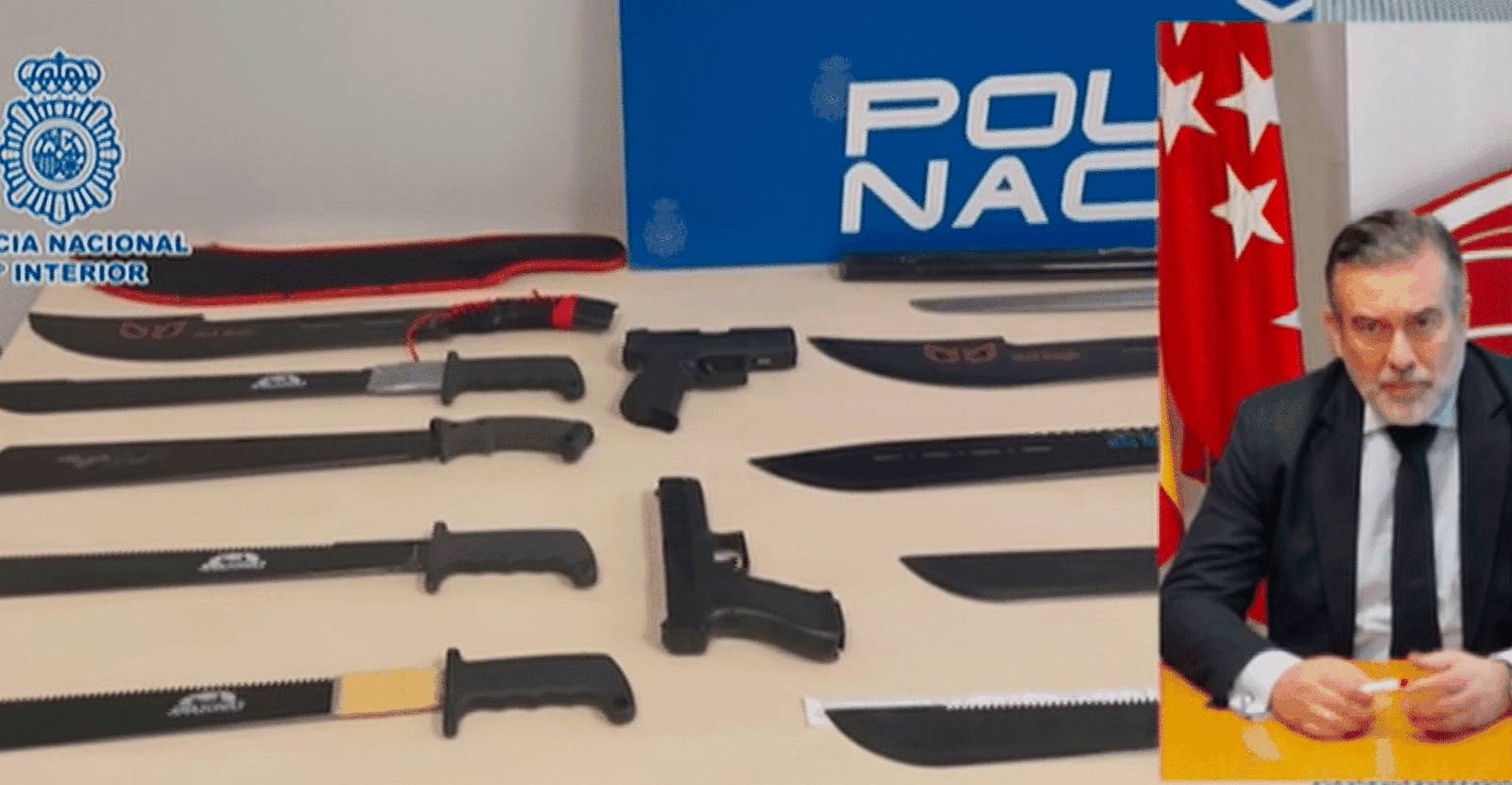 Enrique López: "Necesitamos un plan específico de control de armas blancas en Madrid"