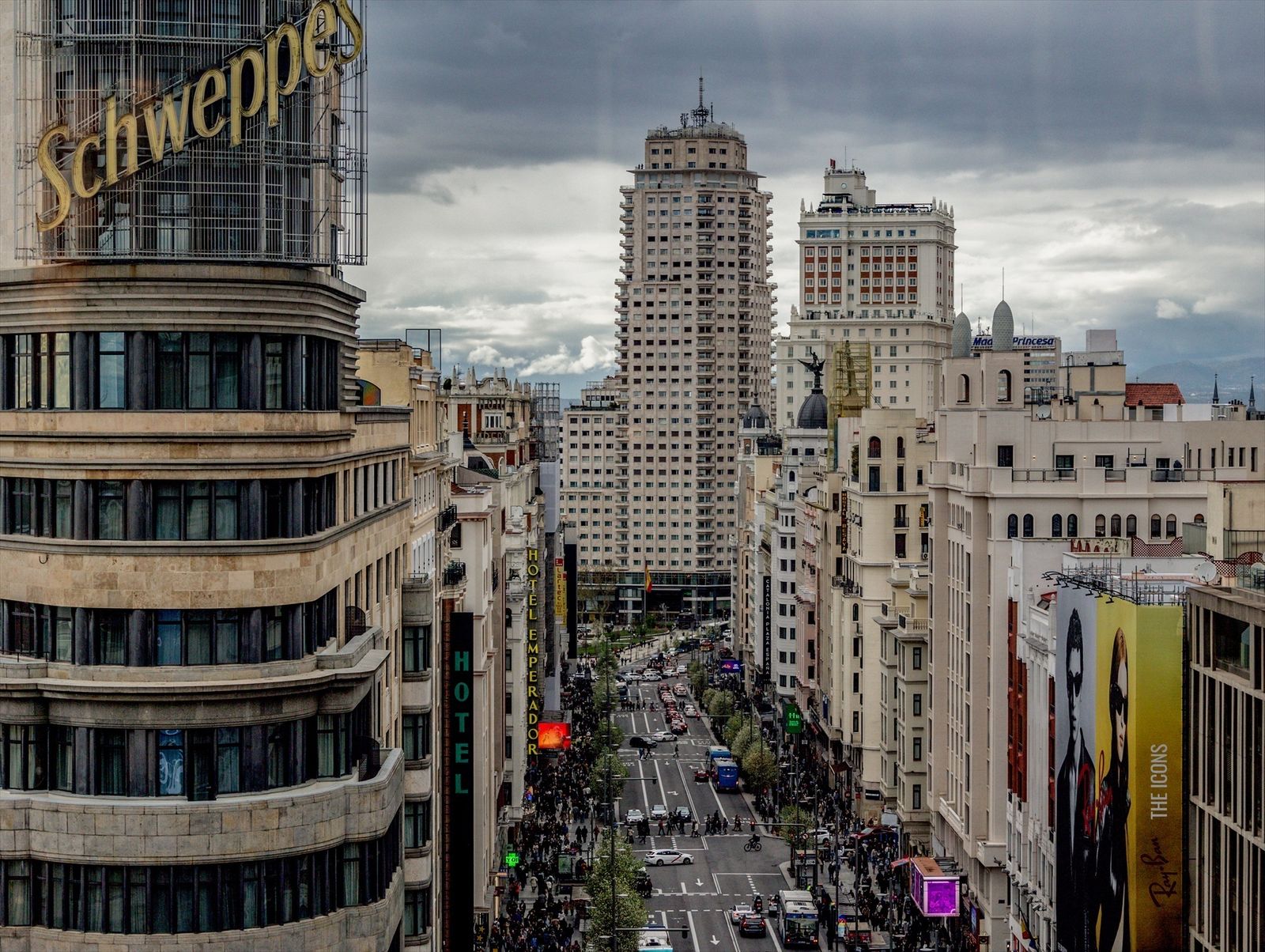 La calle Gran Vía de Madrid