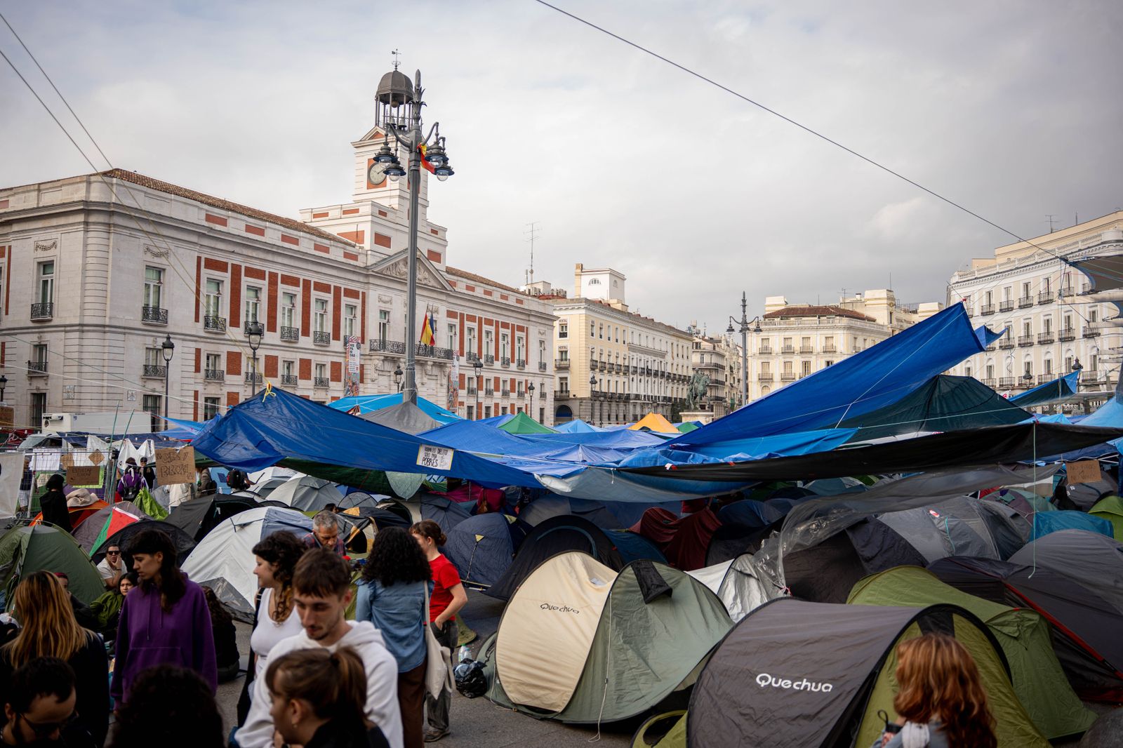 Acampada en la Puerta del Sol