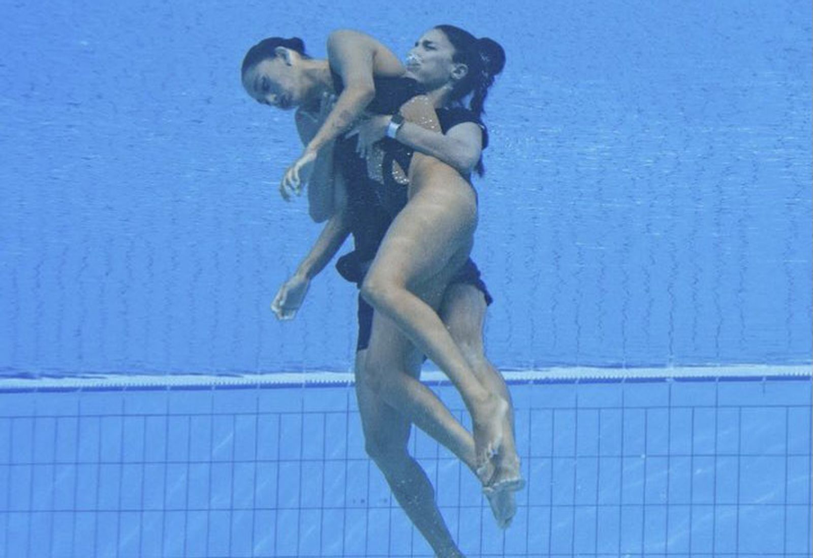 Andrea Fuentes y Anita Álvarez