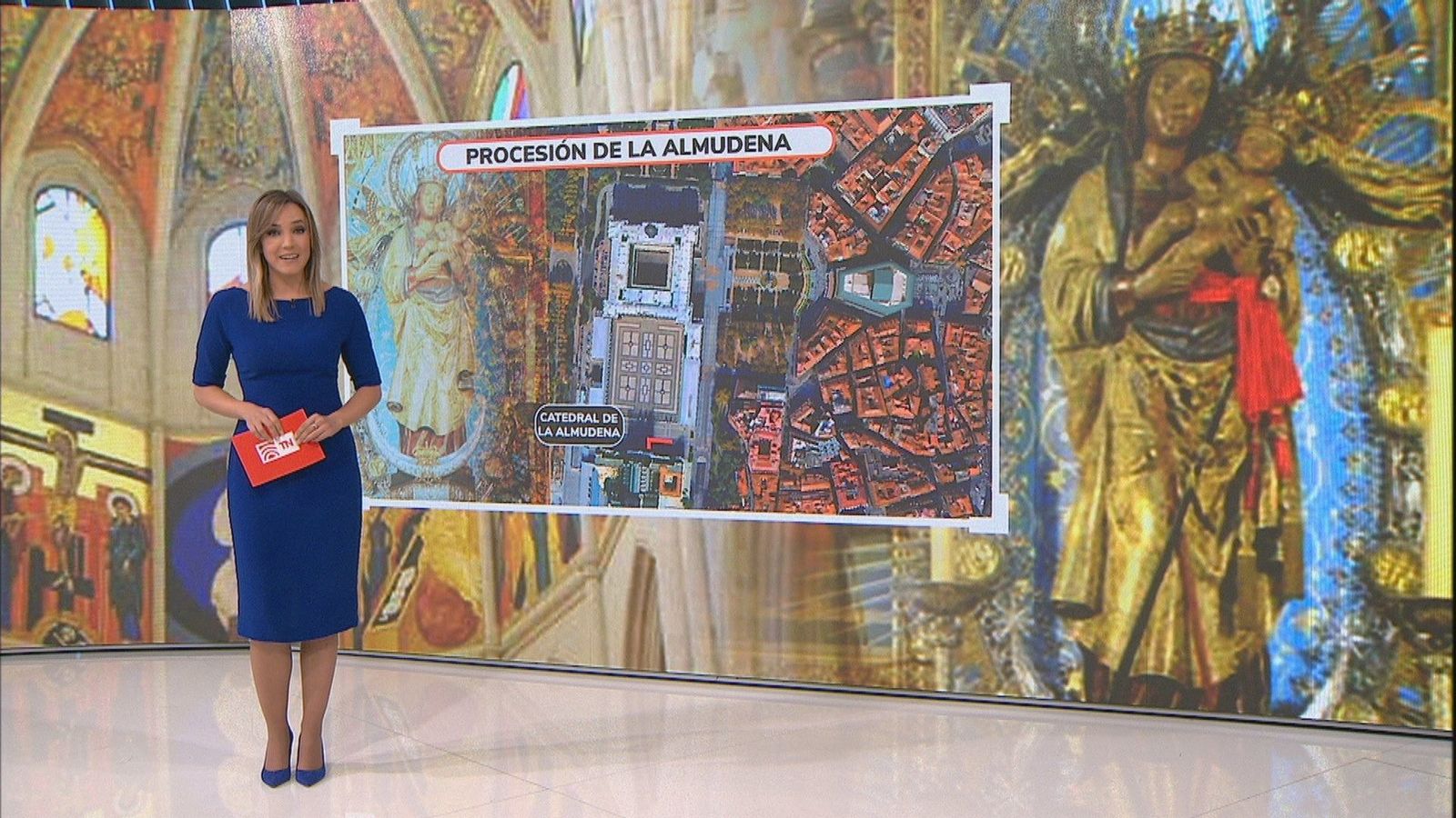 Regresa la procesión de La Almudena con un recorrido más reducido