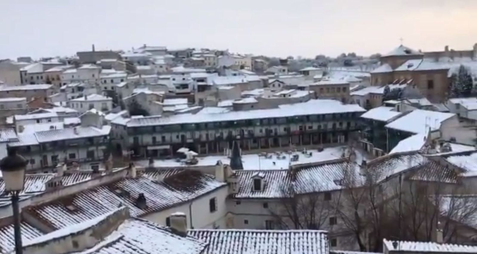 Las imágenes que deja la nieve en Chinchón