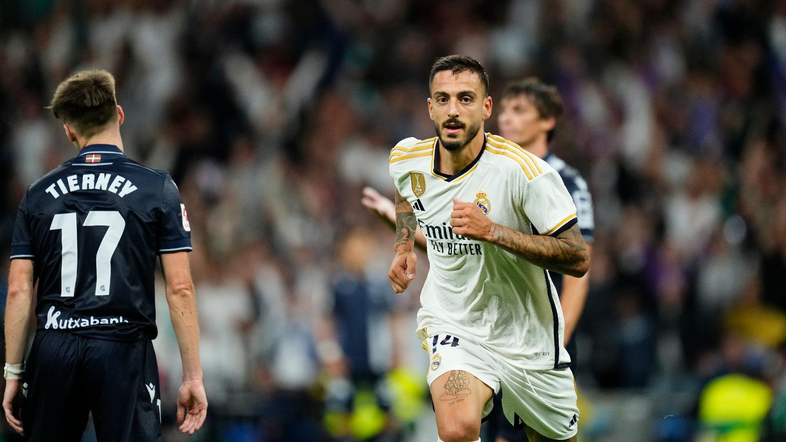 Joselu ante la Real Sociedad