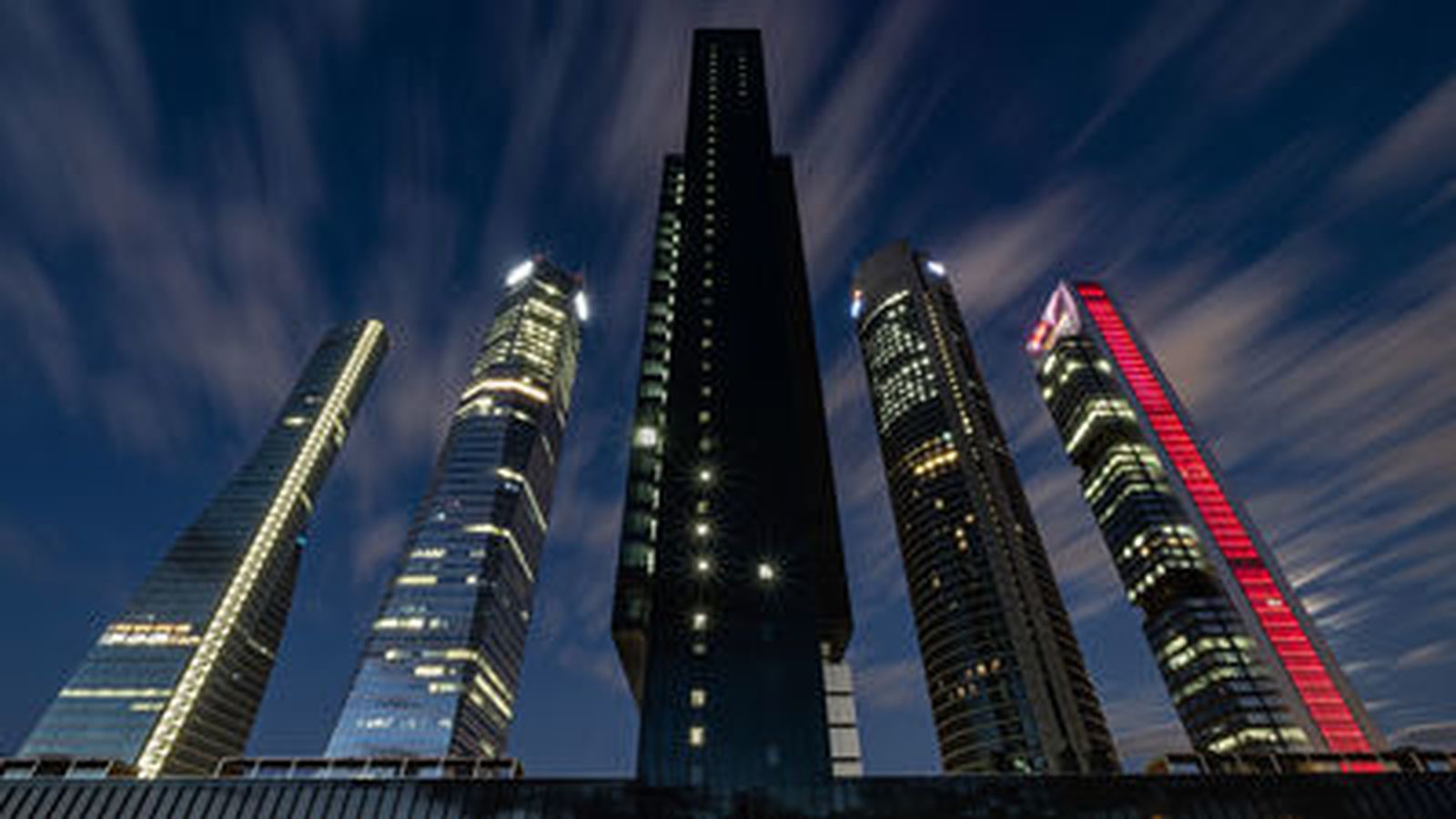 Las 'cinco' torres en el Paseo de la Castellana de Madrid