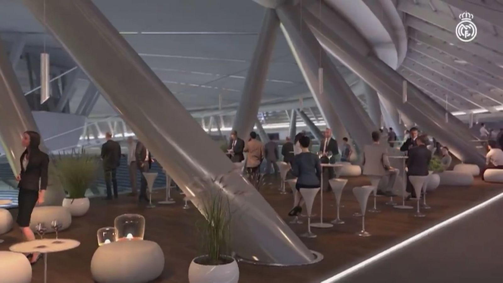 Interior del futuro estadio Santiago Bernaéu