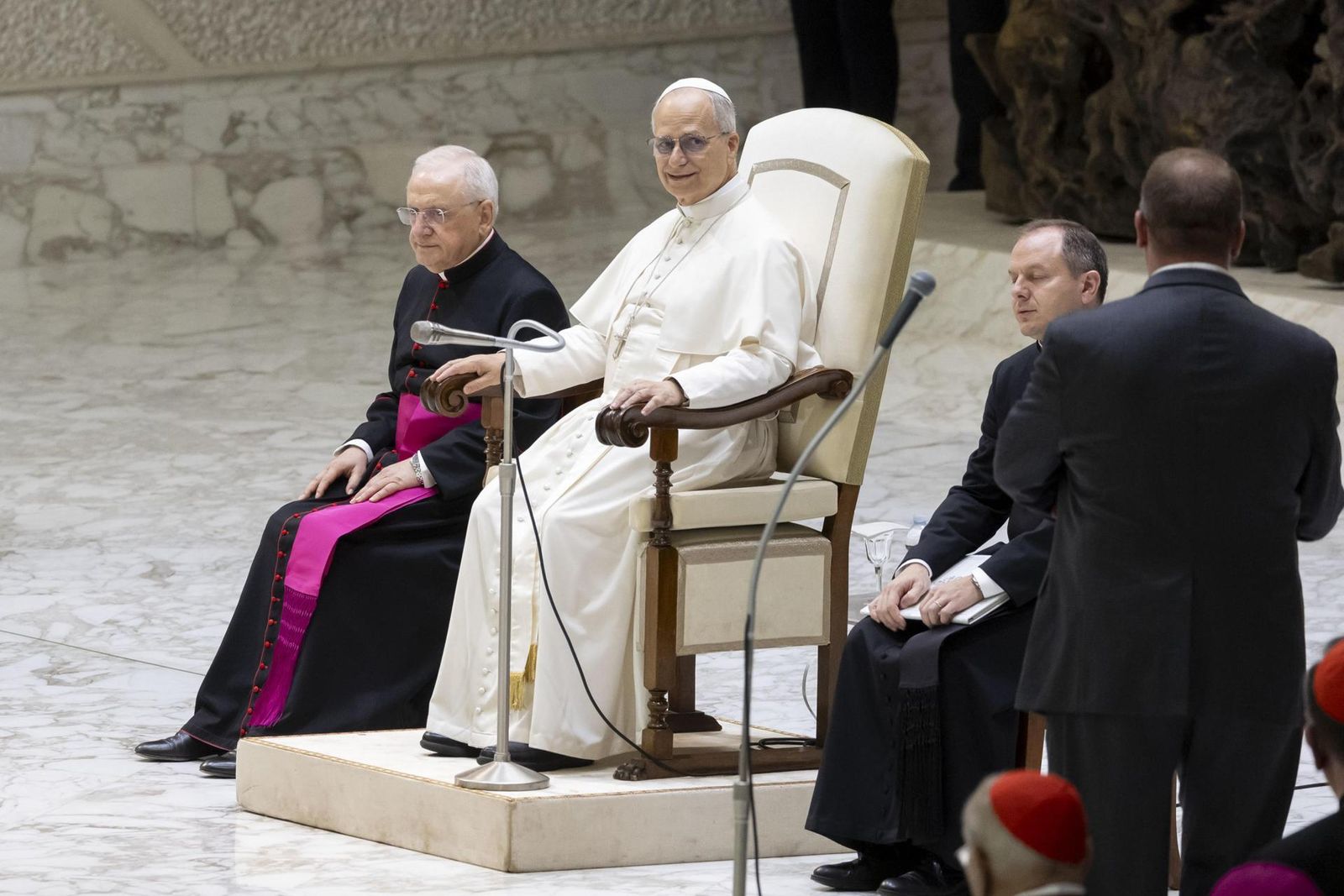 Audiencia del papa León XIV en el Vaticano