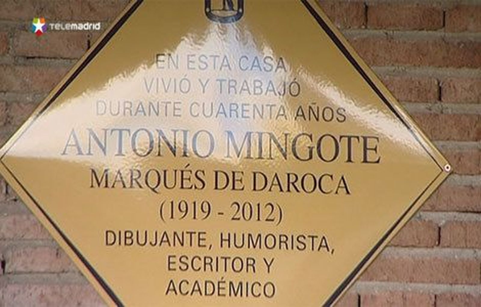 Mingote, en la memoria de Madrid