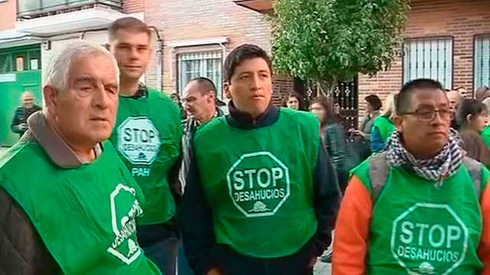 Activistas de Stop Desahucios
