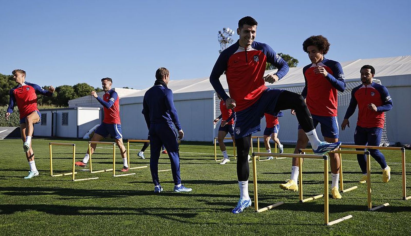 Morata, novedad en el entrenamiento de Atlético de Madrid