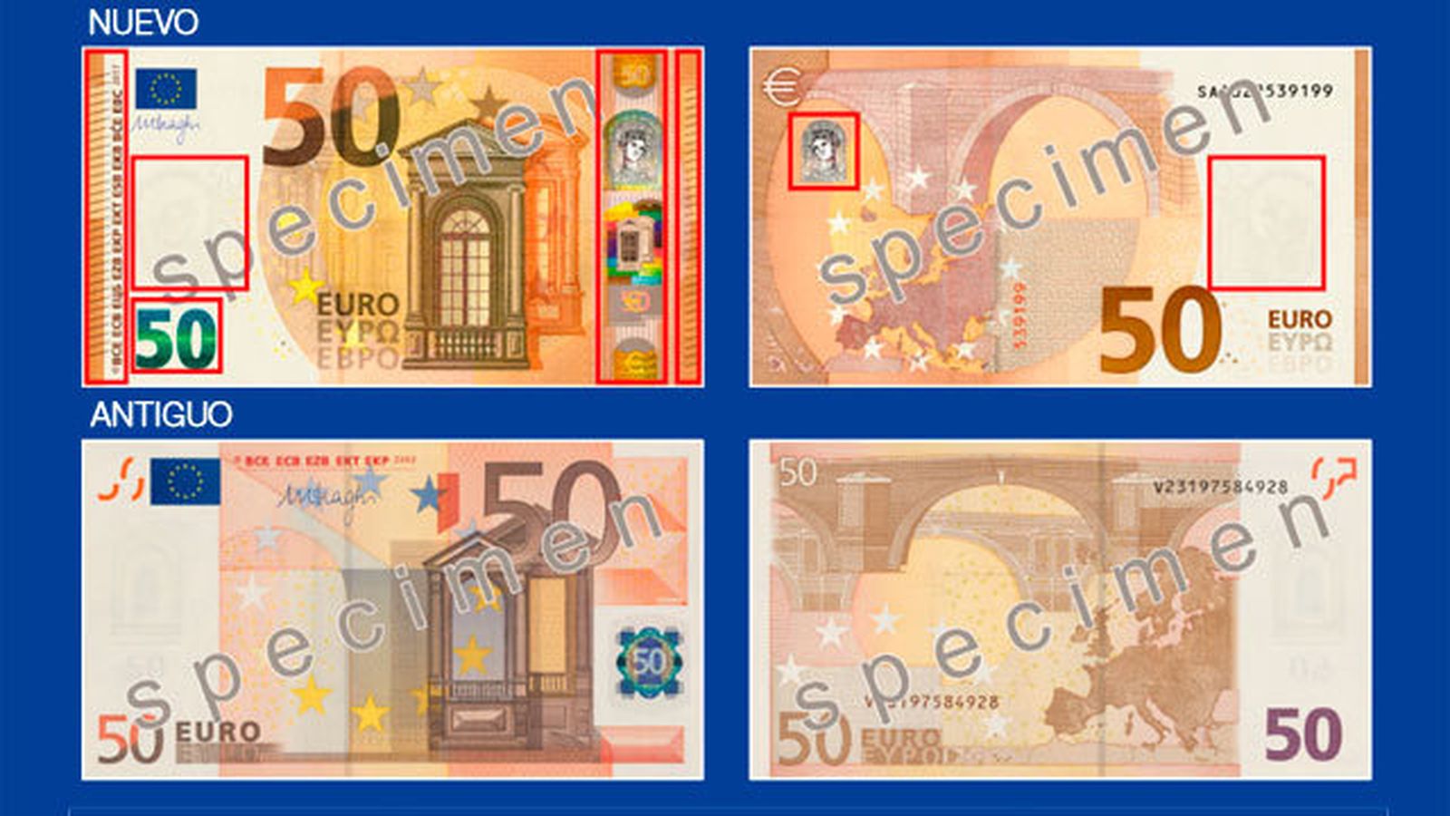 Entra en circulación el nuevo billete de 50