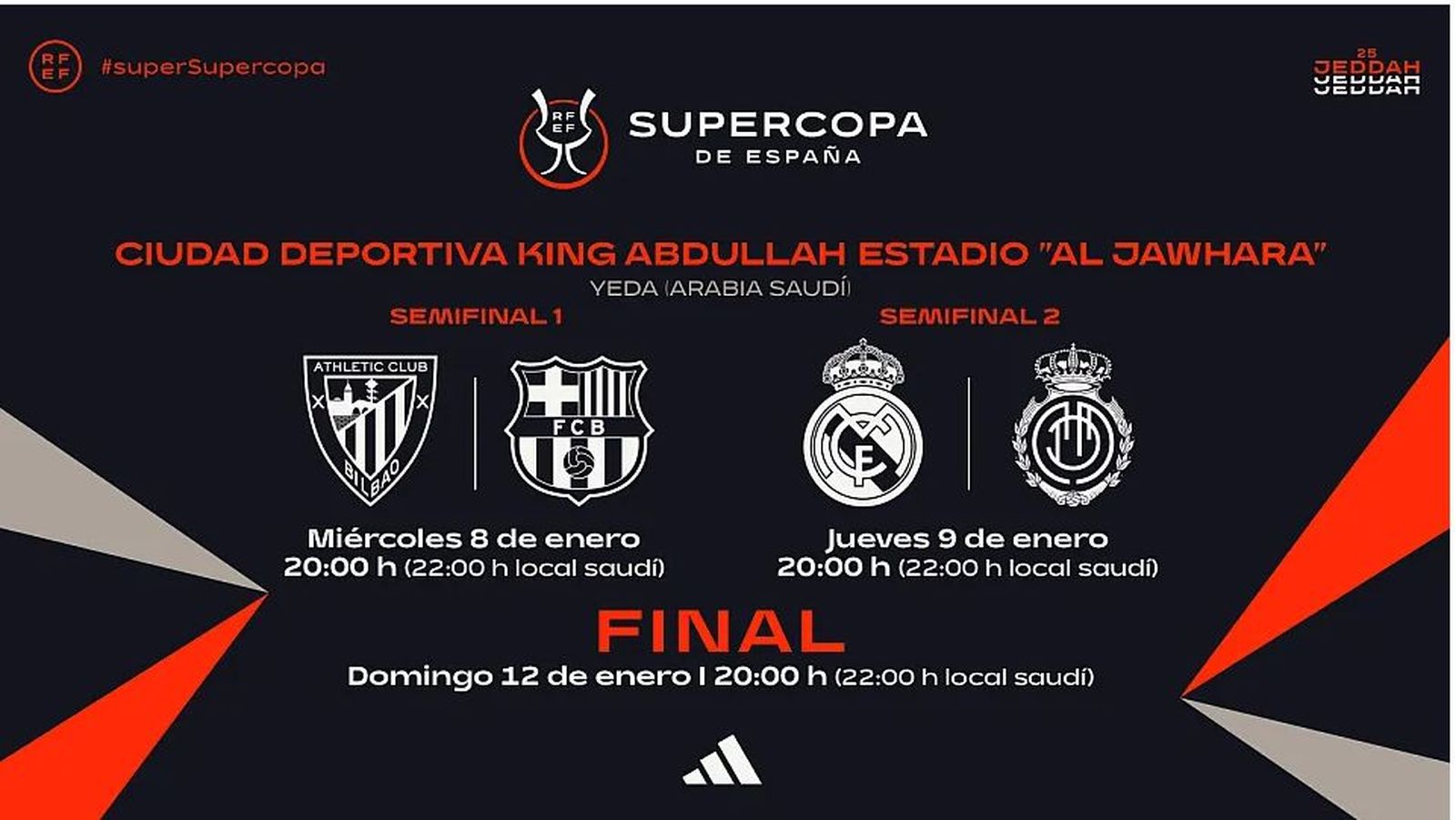 Calendario de la Supercopa
