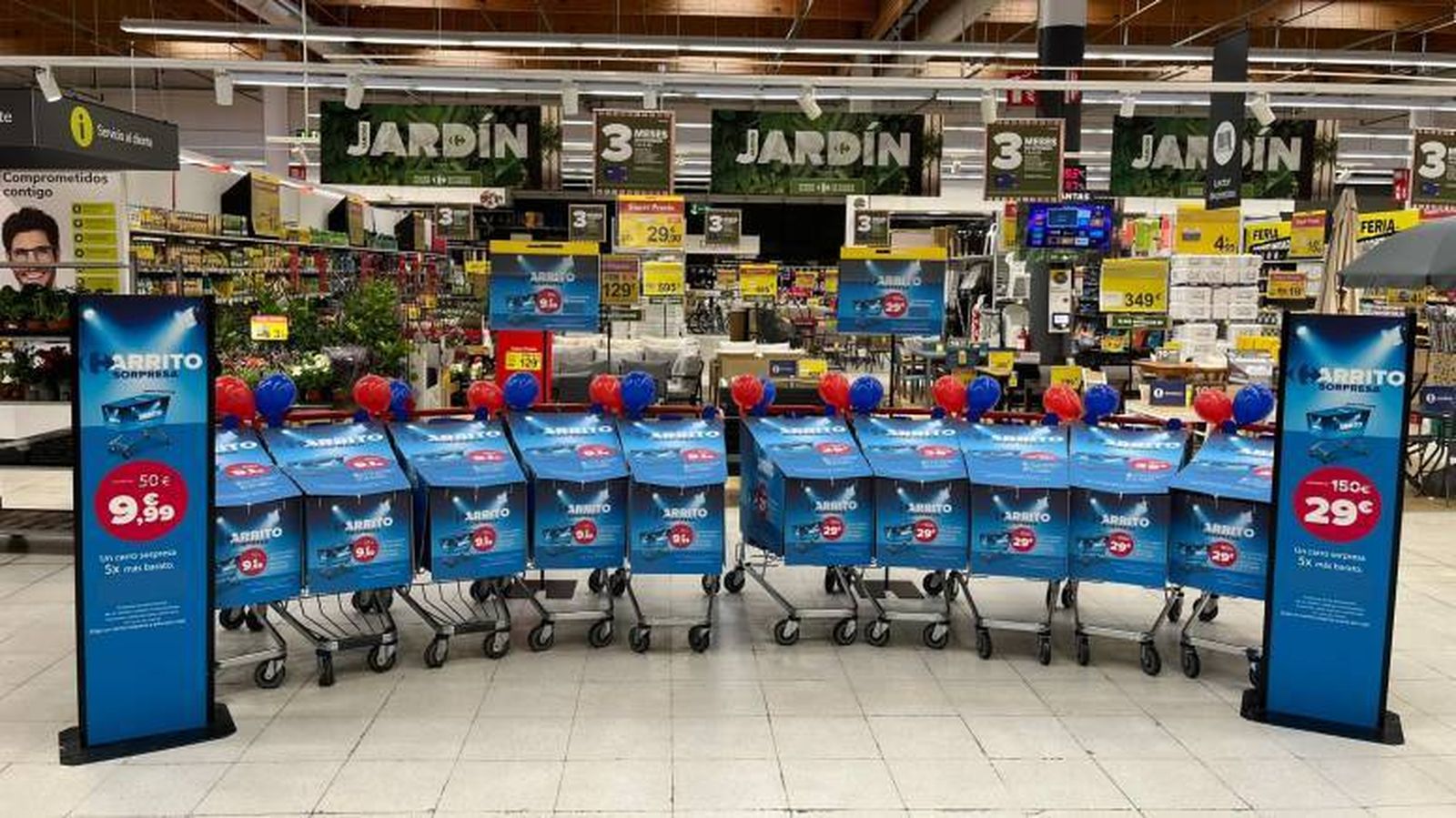Carros sorpresa de Carrefour
