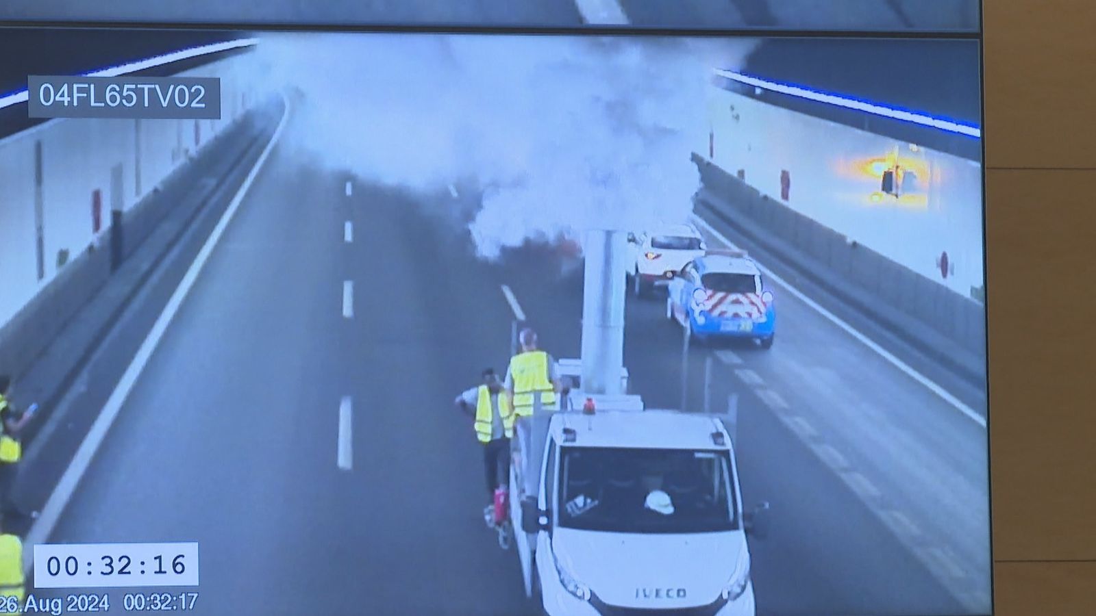 Cortes temporales en la M-30 por pruebas de humo en los túneles