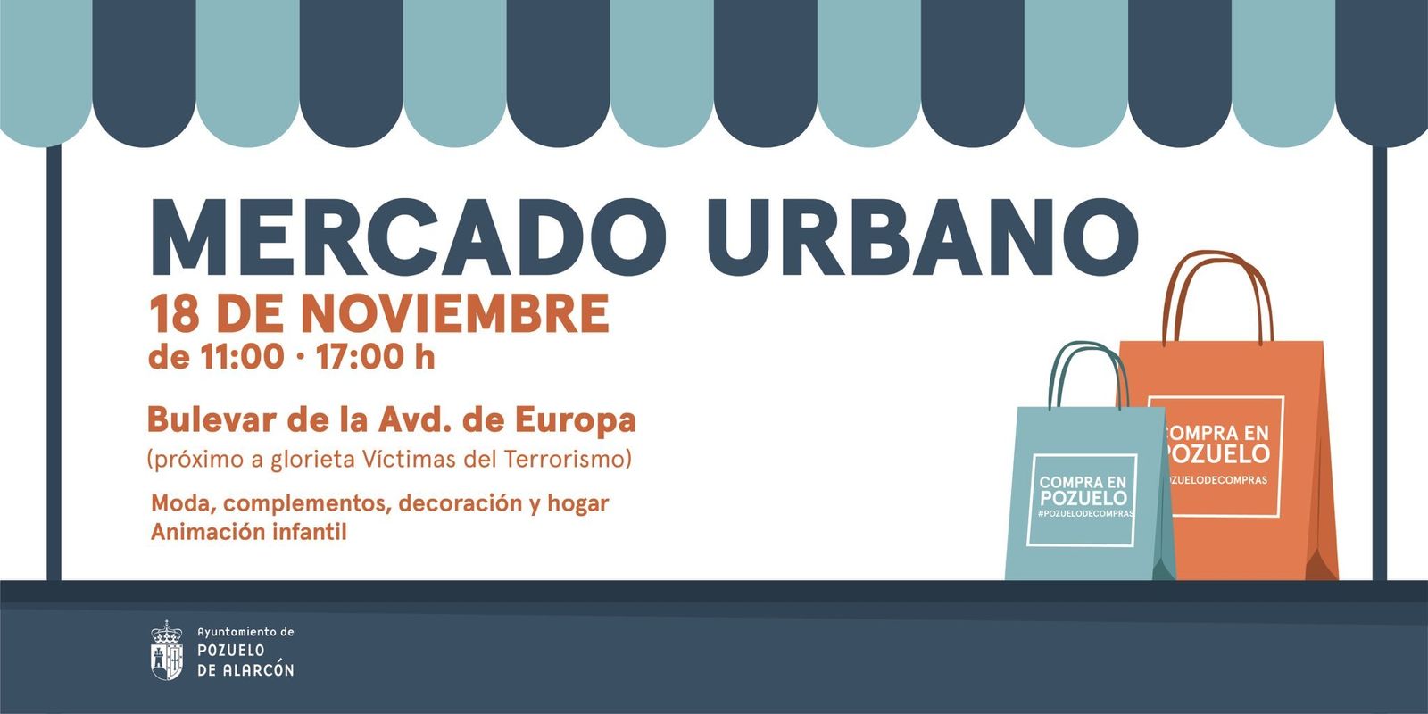 La Avenida de Europa de Pozuelo se transforma en un mercadillo