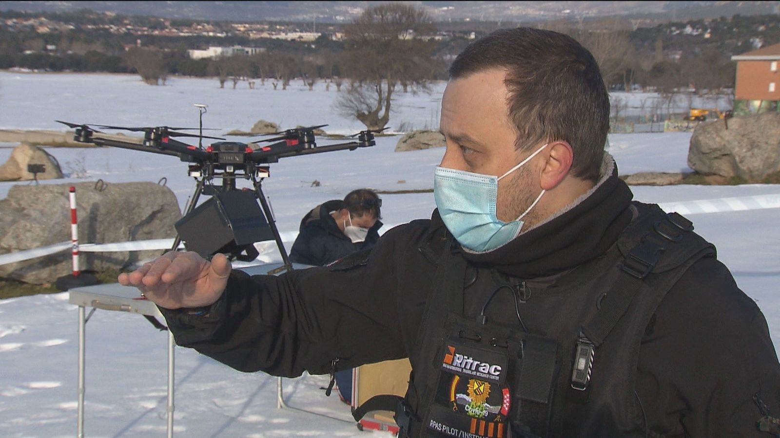 Pilotos de drones colaboran de manera altruista con ayuntamientos para evaluar los daños de Filomena