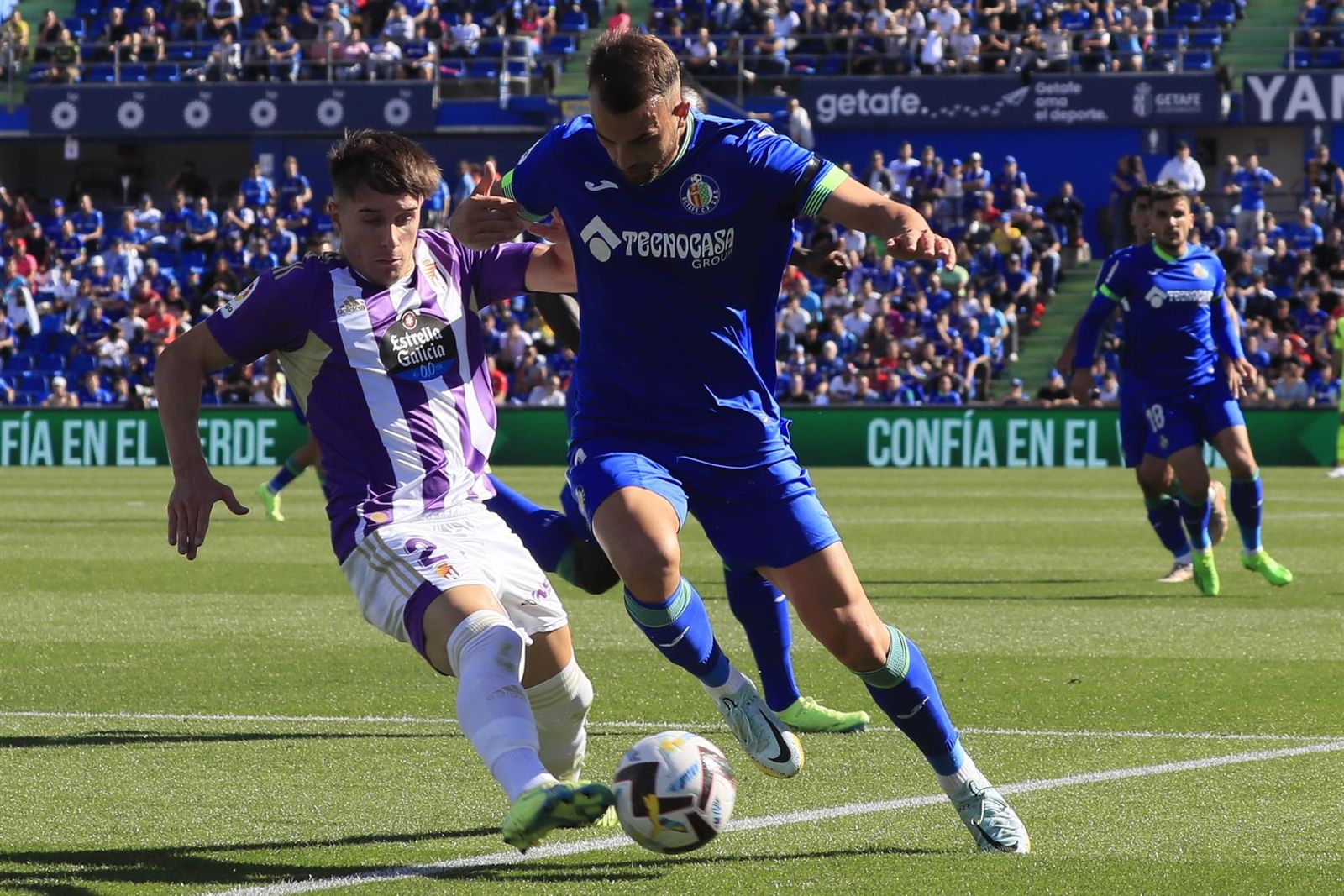 Borja Mayoral ante el Valladolid