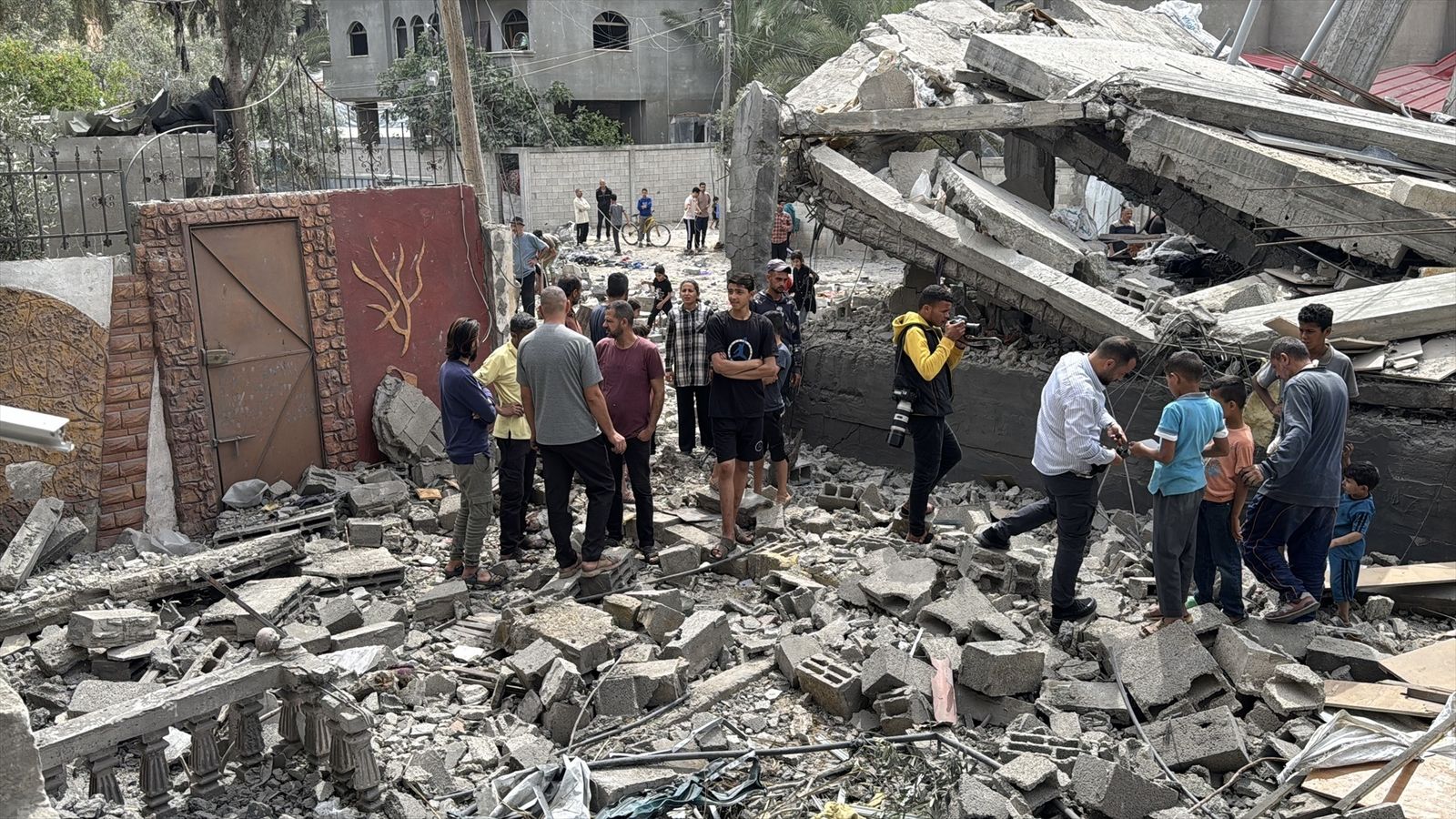 Imagen de la destrucción en Deir El-Balah