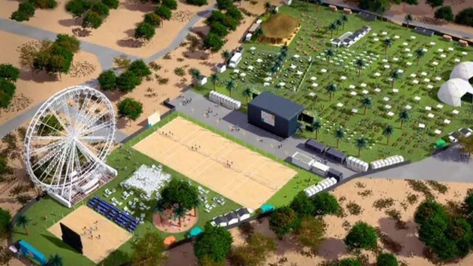 Instalaciones del Mad Beach