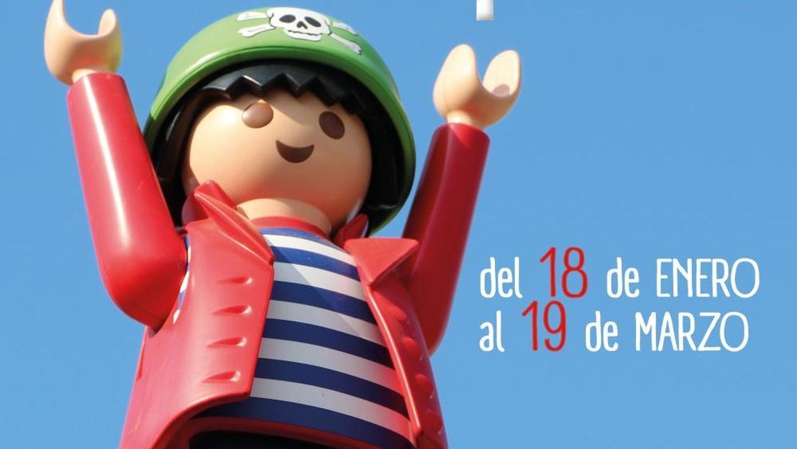 Cartel de la exposición de Playmobil en Villaviciosa de Odón