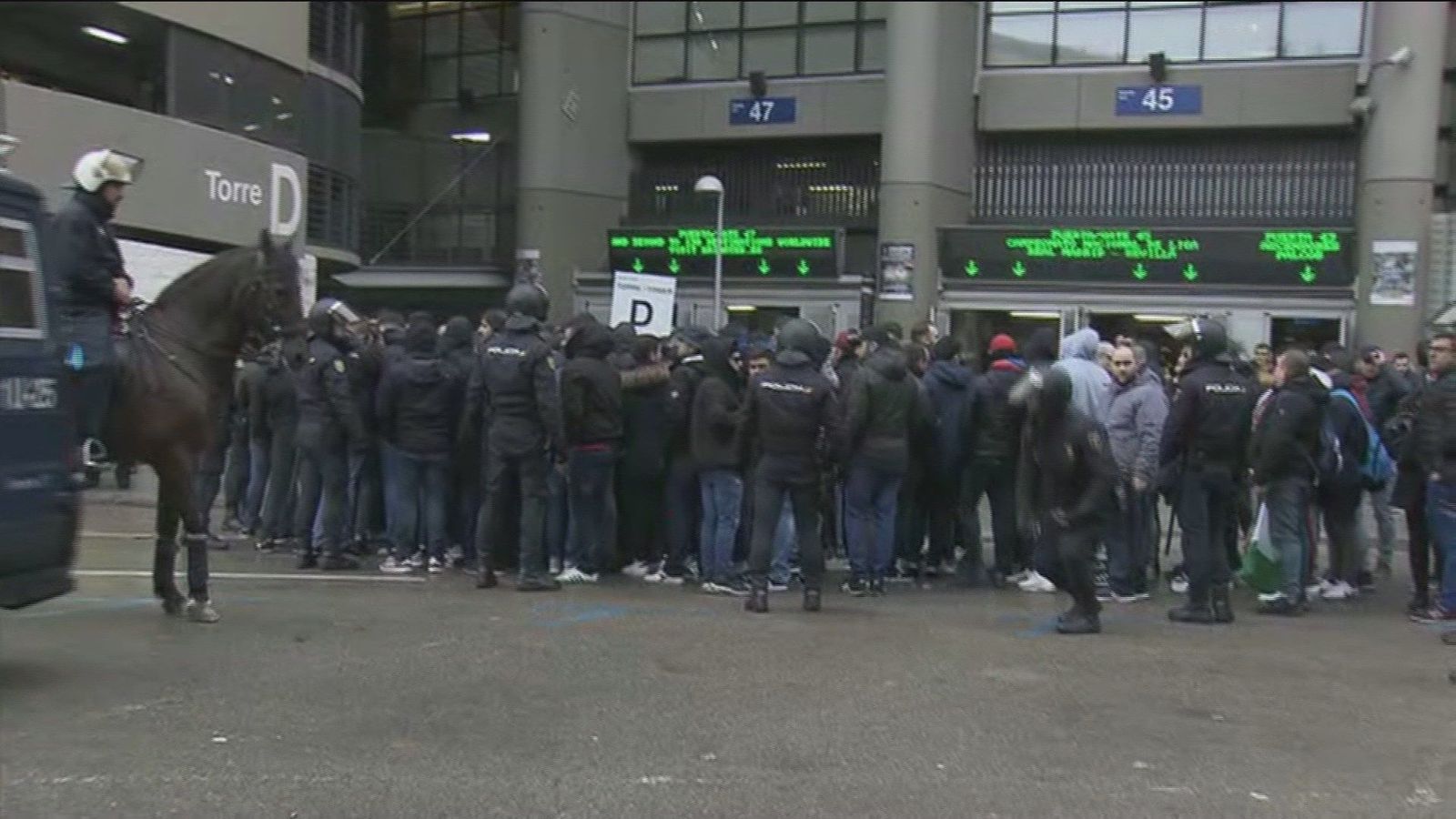Casi 1.500 efectivos en el dispositivo de seguridad para un derbi de alto riesgo