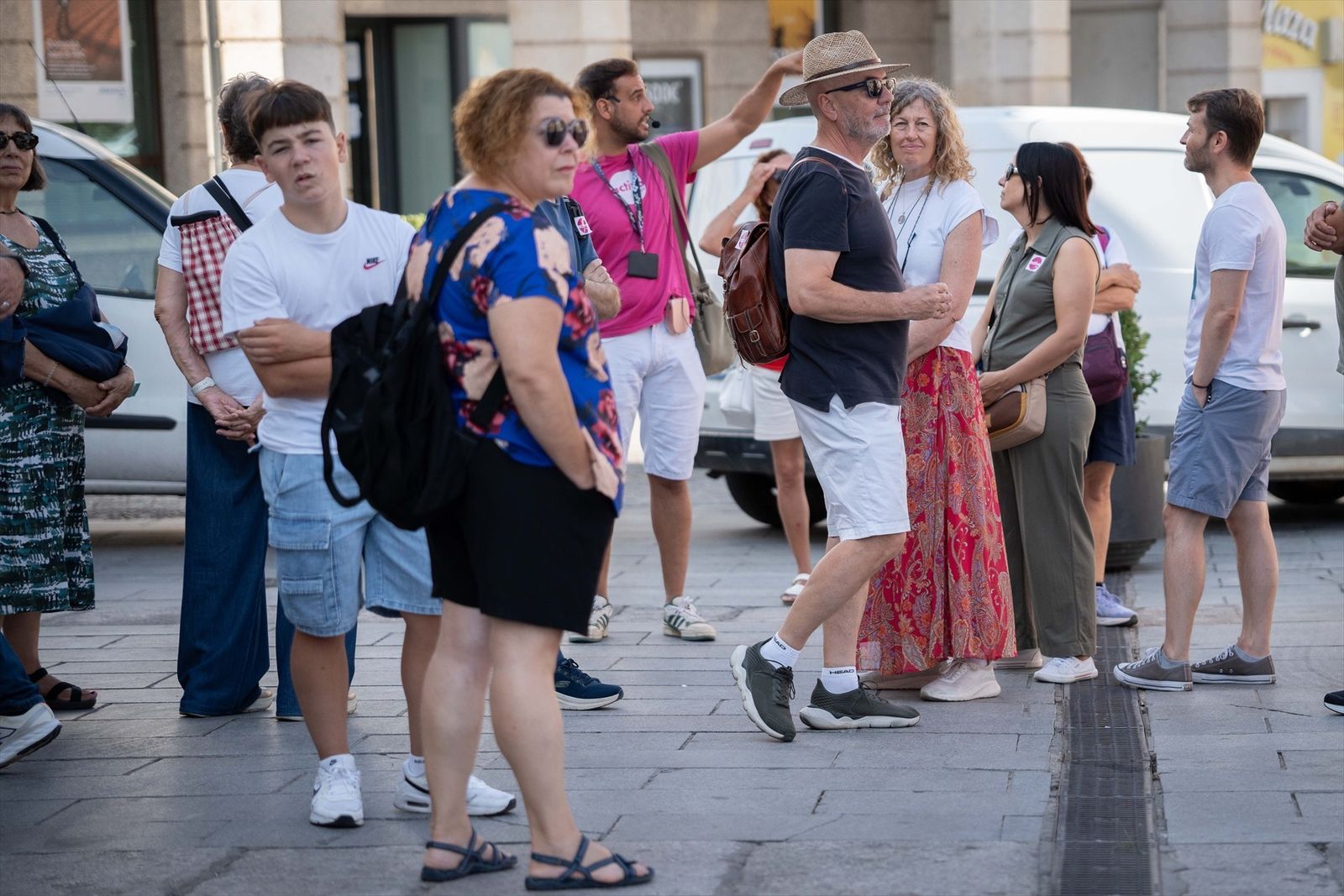 Un grupo de turistas