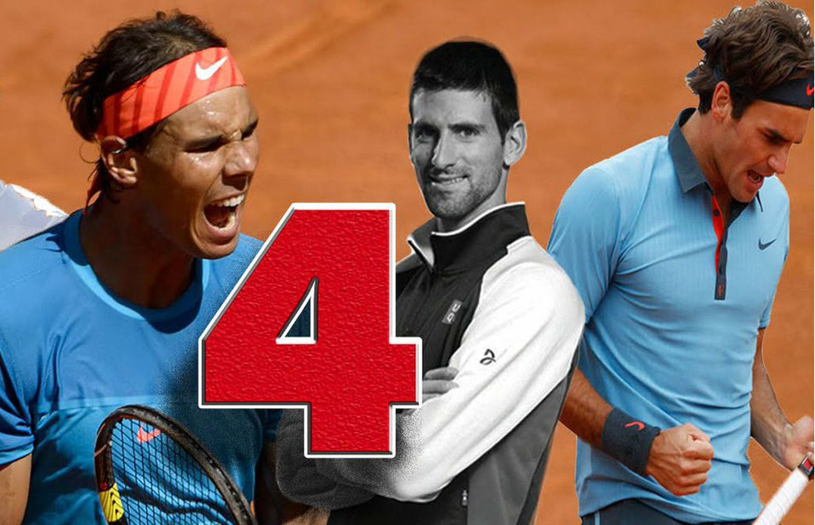 Nadal, Djokovic y Federer